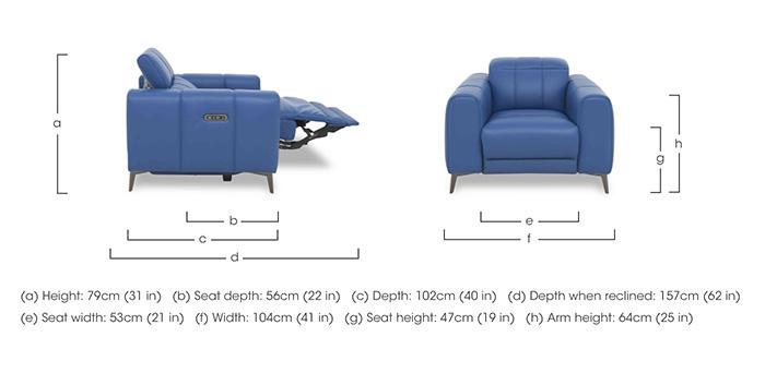 Ezra Leather Chair in  on Furniture Village