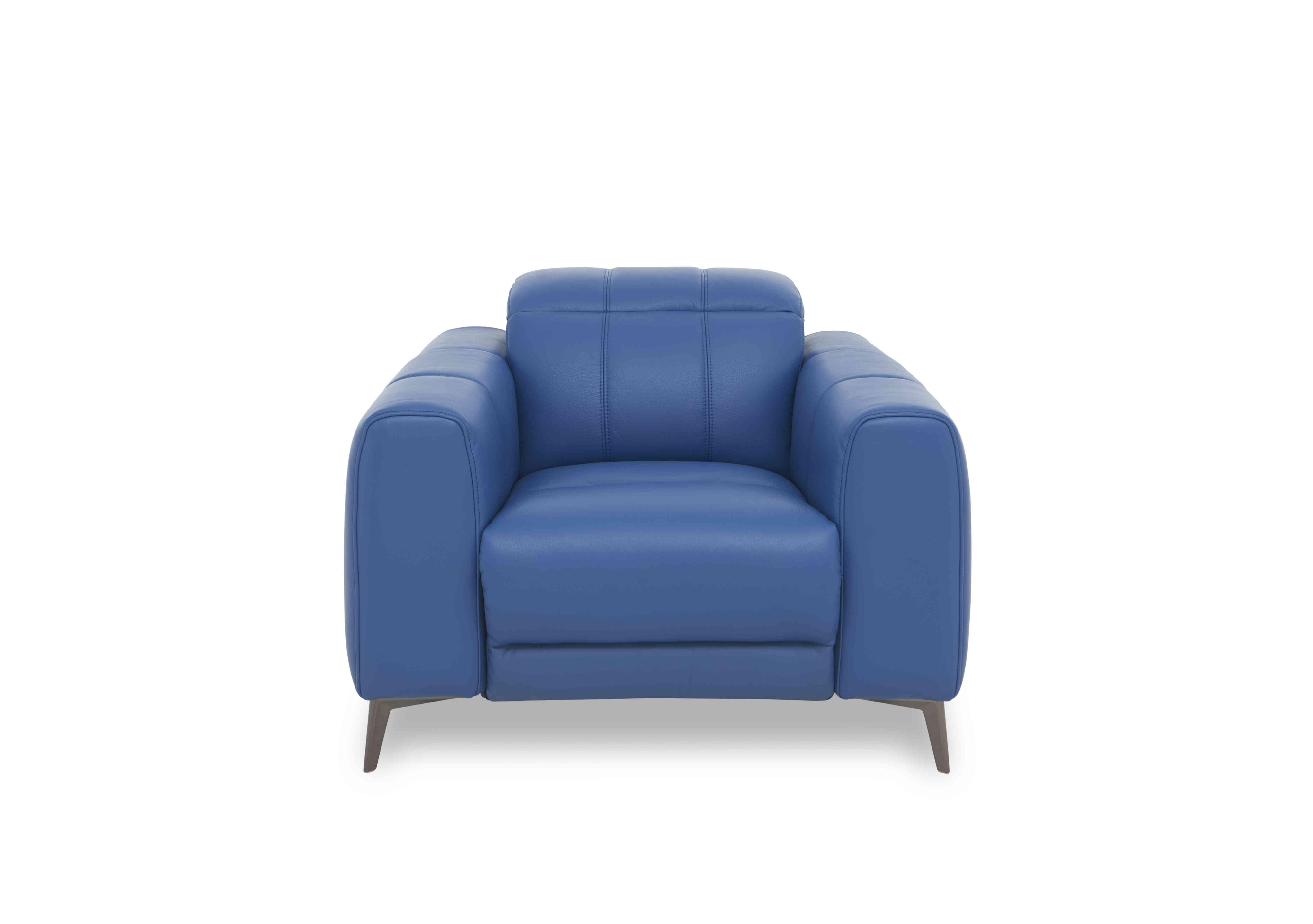 Ezra Leather Chair in Cat-40/12 Aegean on Furniture Village