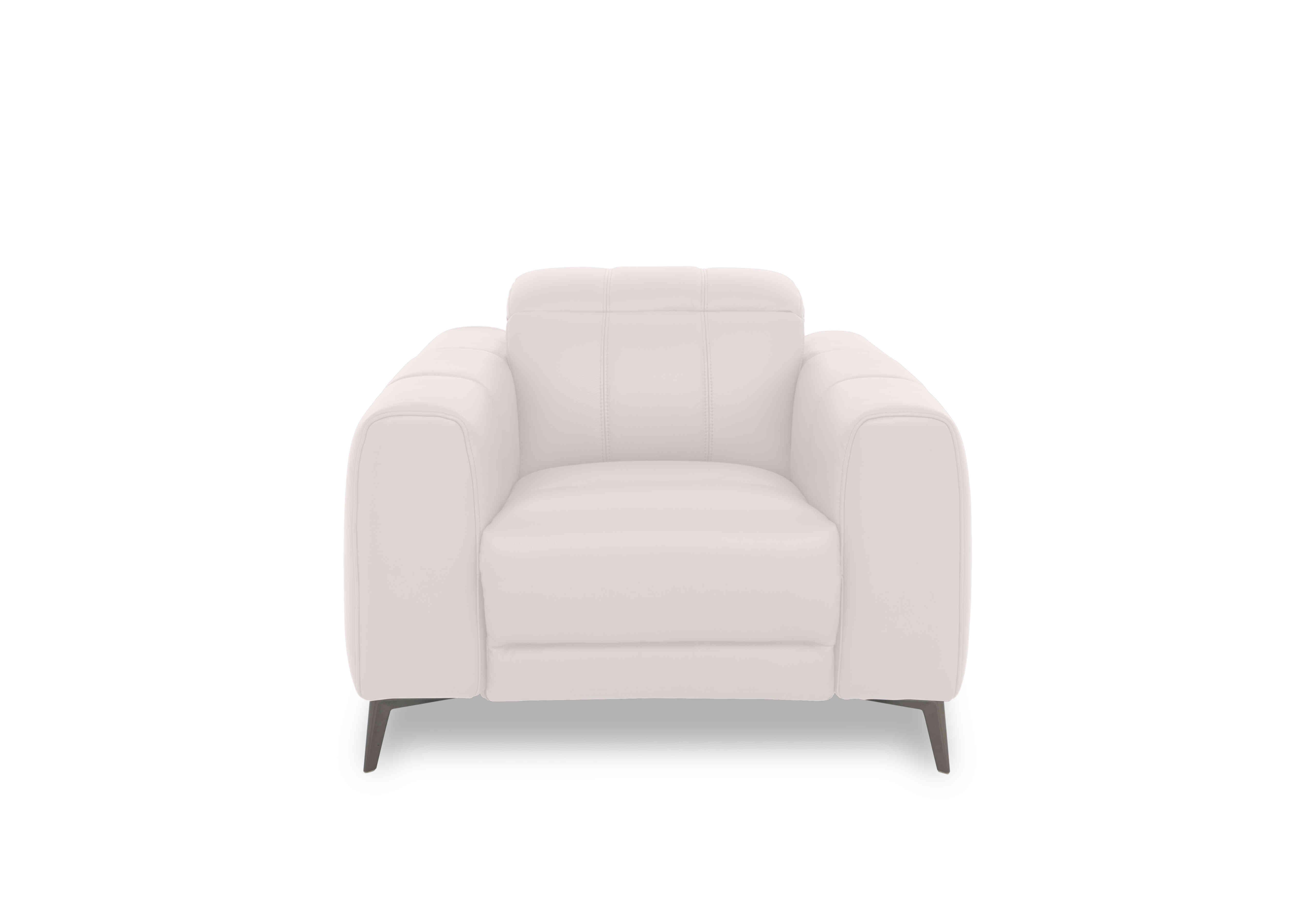 Ezra Leather Chair in Cat-40/13 Cotton on Furniture Village