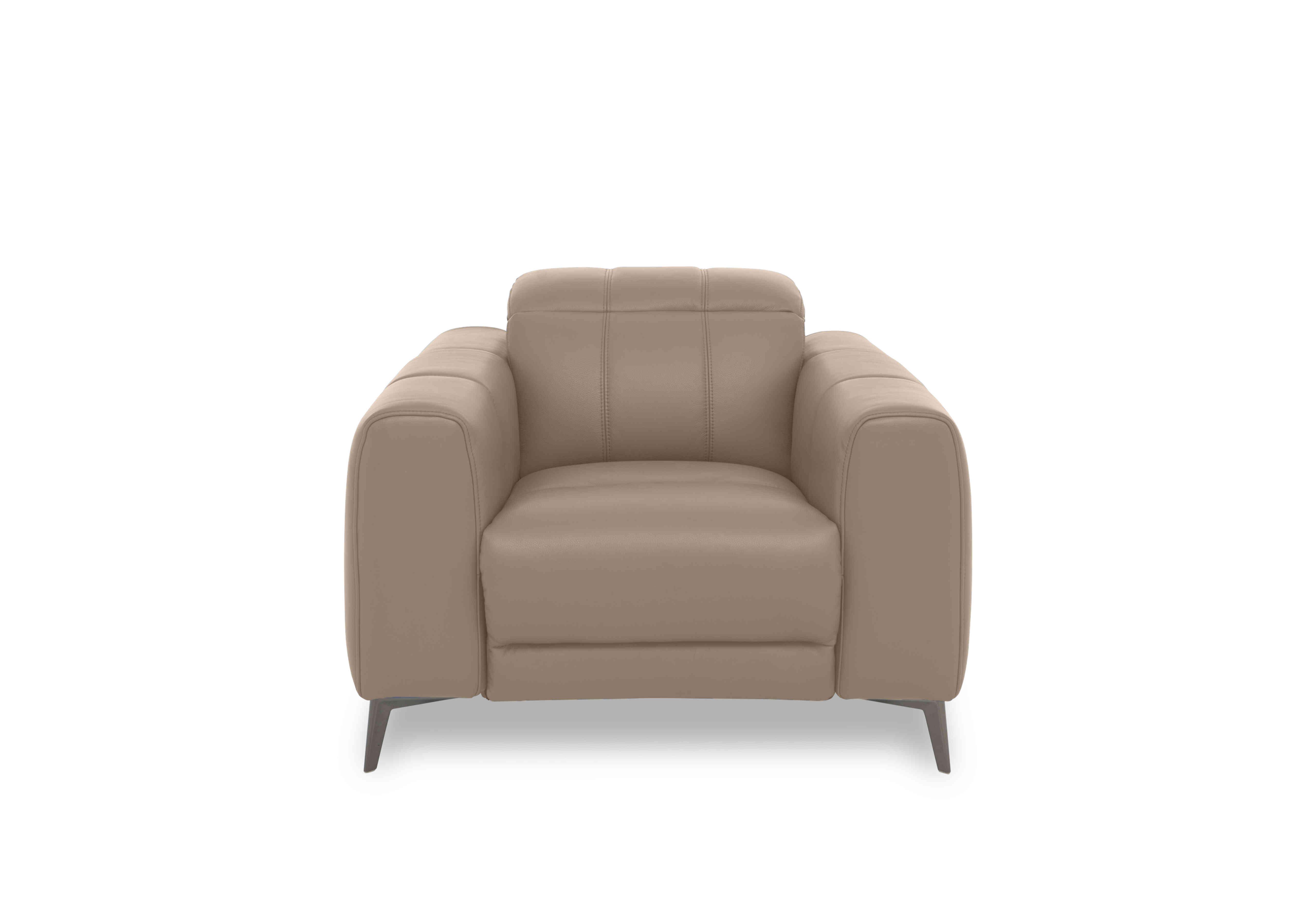 Ezra Leather Chair in Cat-60/06 Barley on Furniture Village