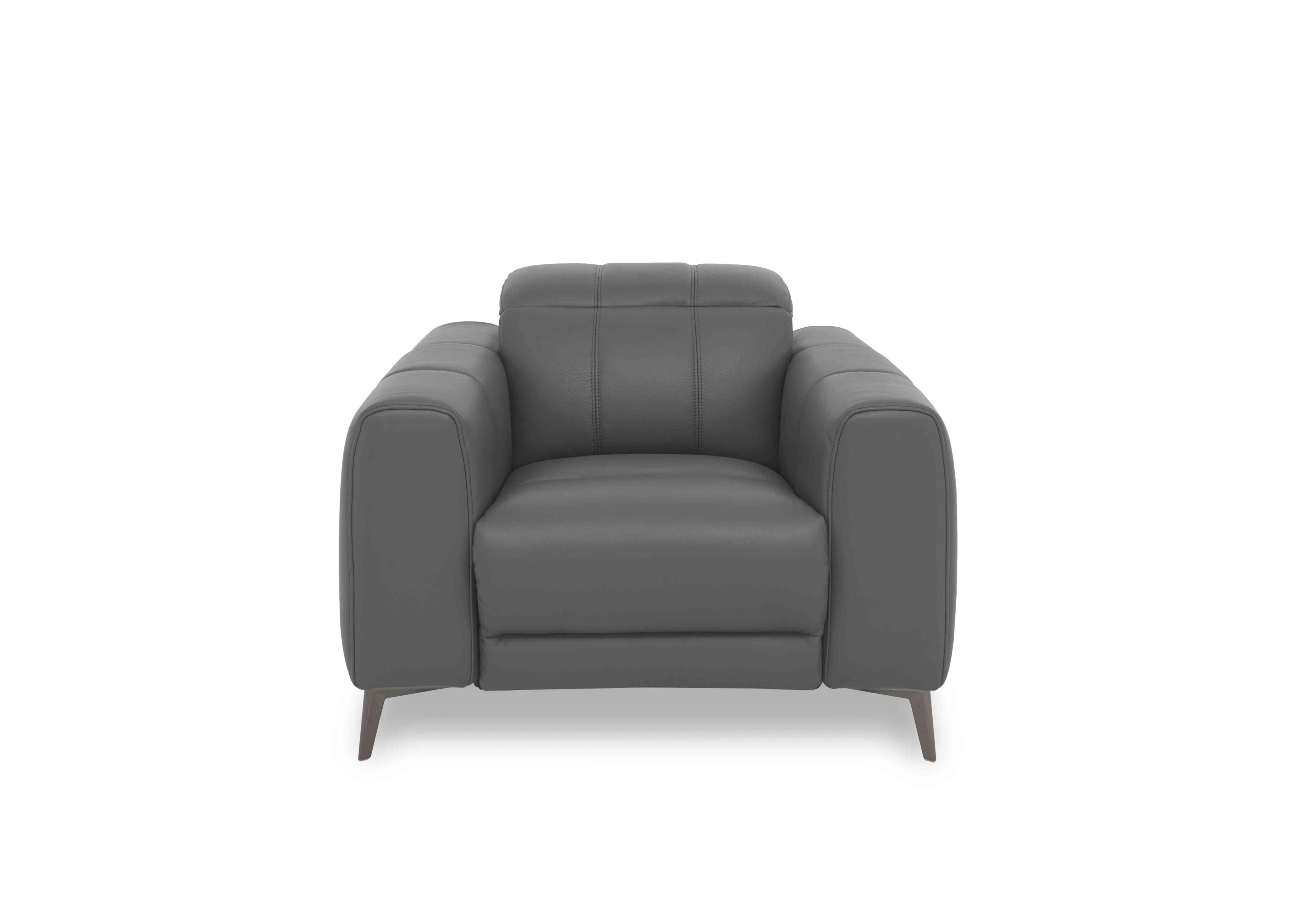 Ezra Leather Chair in Cat-60/33 Granite on Furniture Village