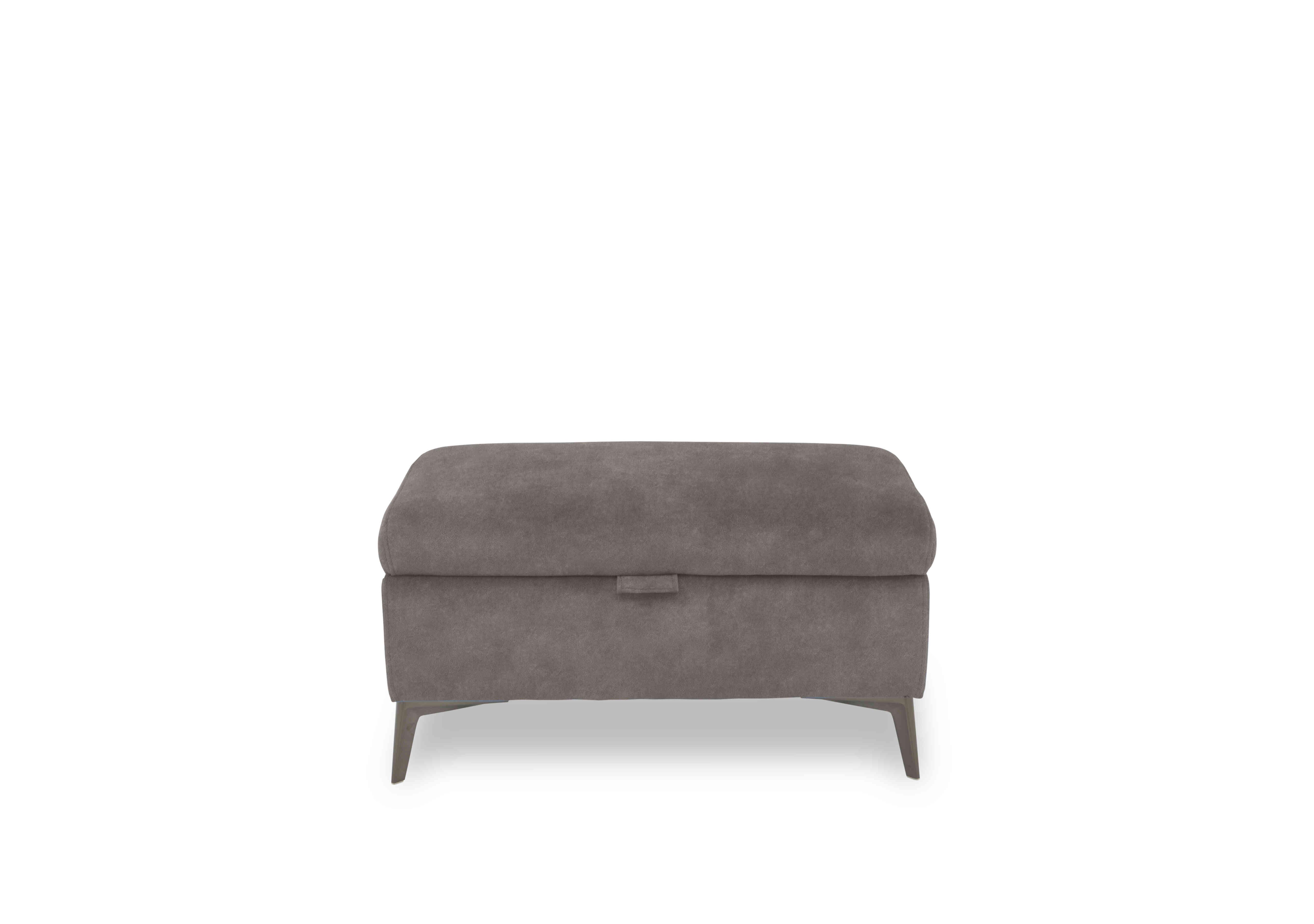 Ezra Fabric Storage Footstool in Dexter 43504 Mocha on Furniture Village