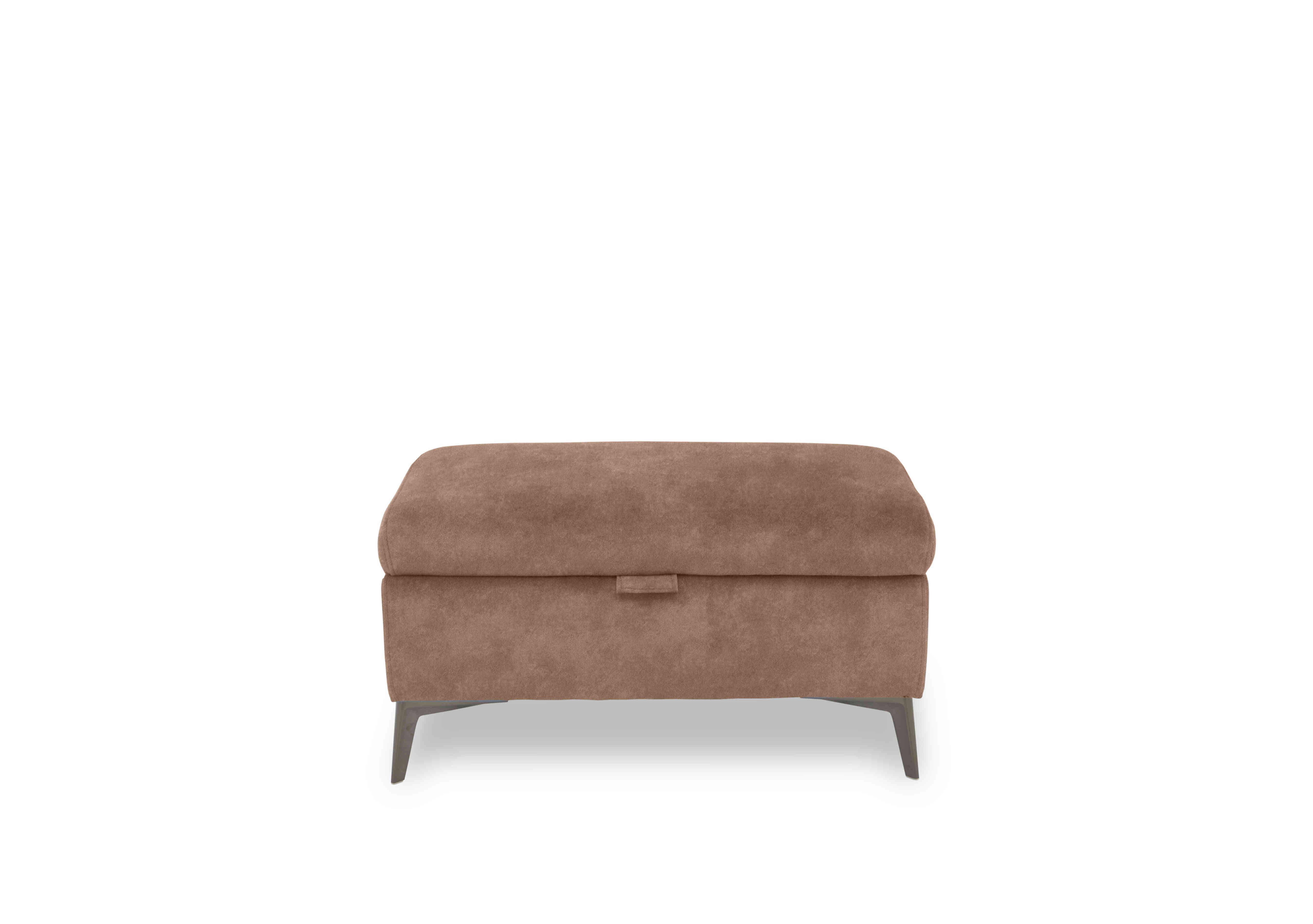 Ezra Fabric Storage Footstool in Dexter 43507 Sand on Furniture Village