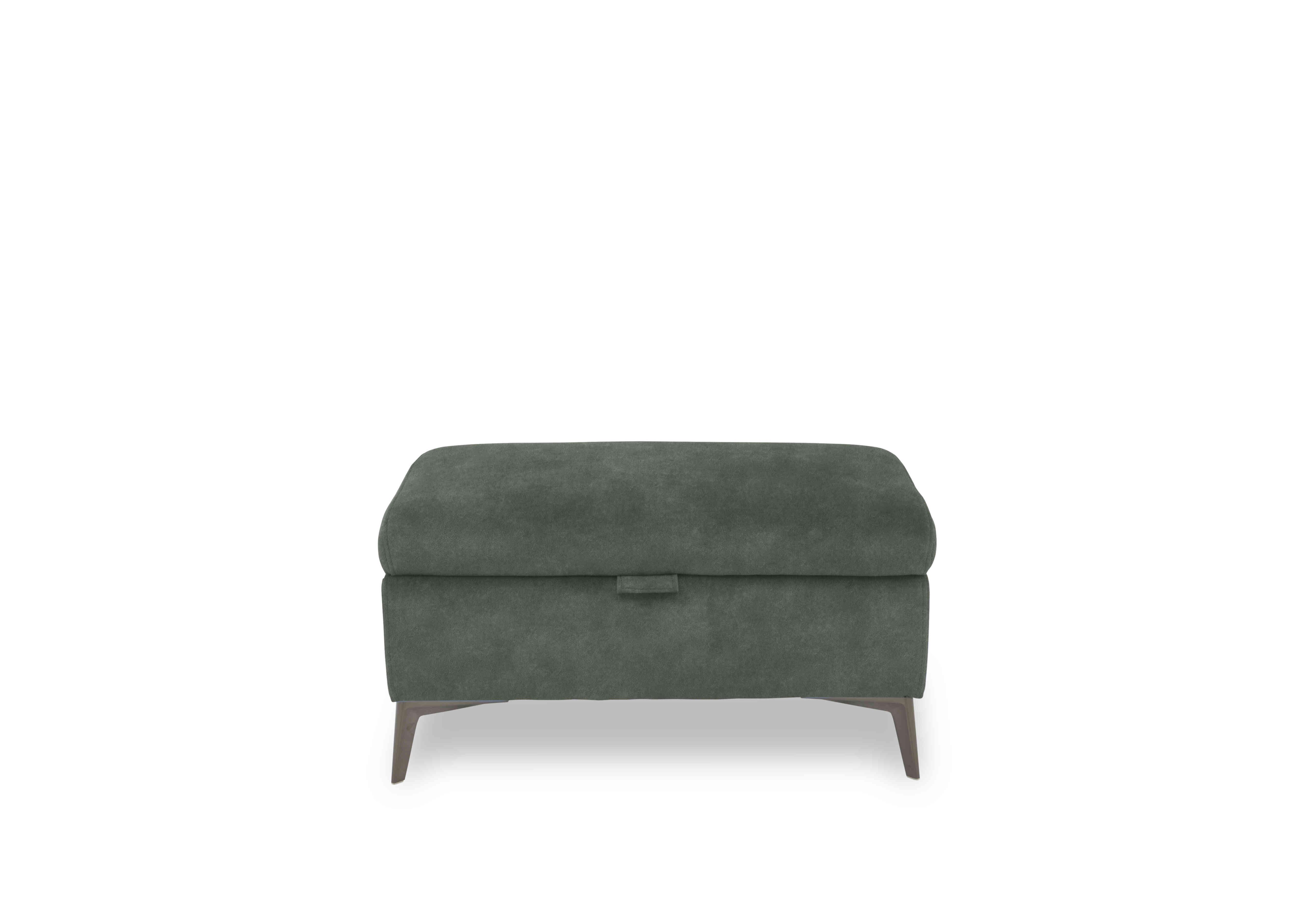 Ezra Fabric Storage Footstool in Dexter 43514 Fern on Furniture Village