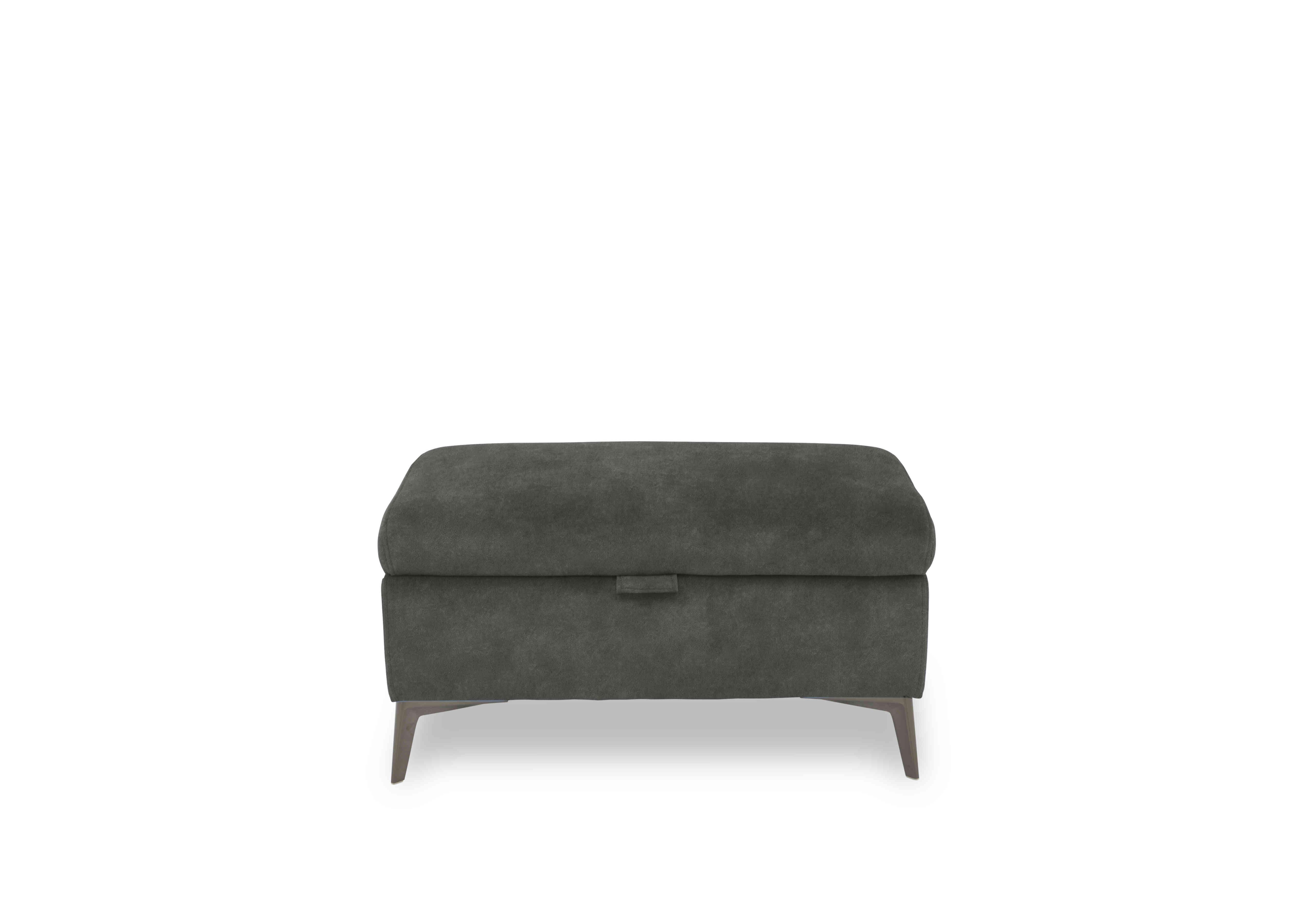 Ezra Fabric Storage Footstool in Dexter 43515 Moss on Furniture Village