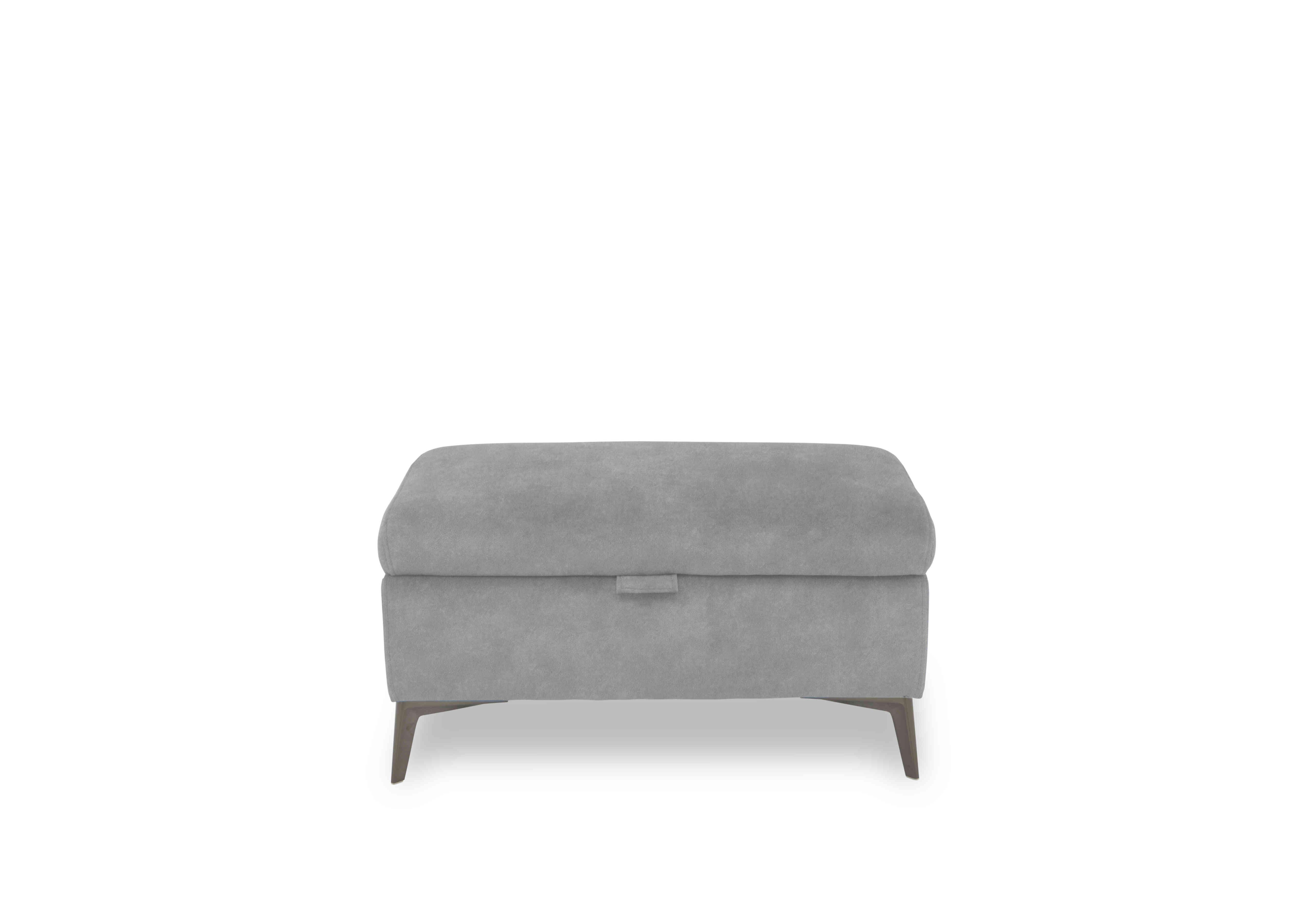 Ezra Fabric Storage Footstool in Dexter 43516 Smoke on Furniture Village