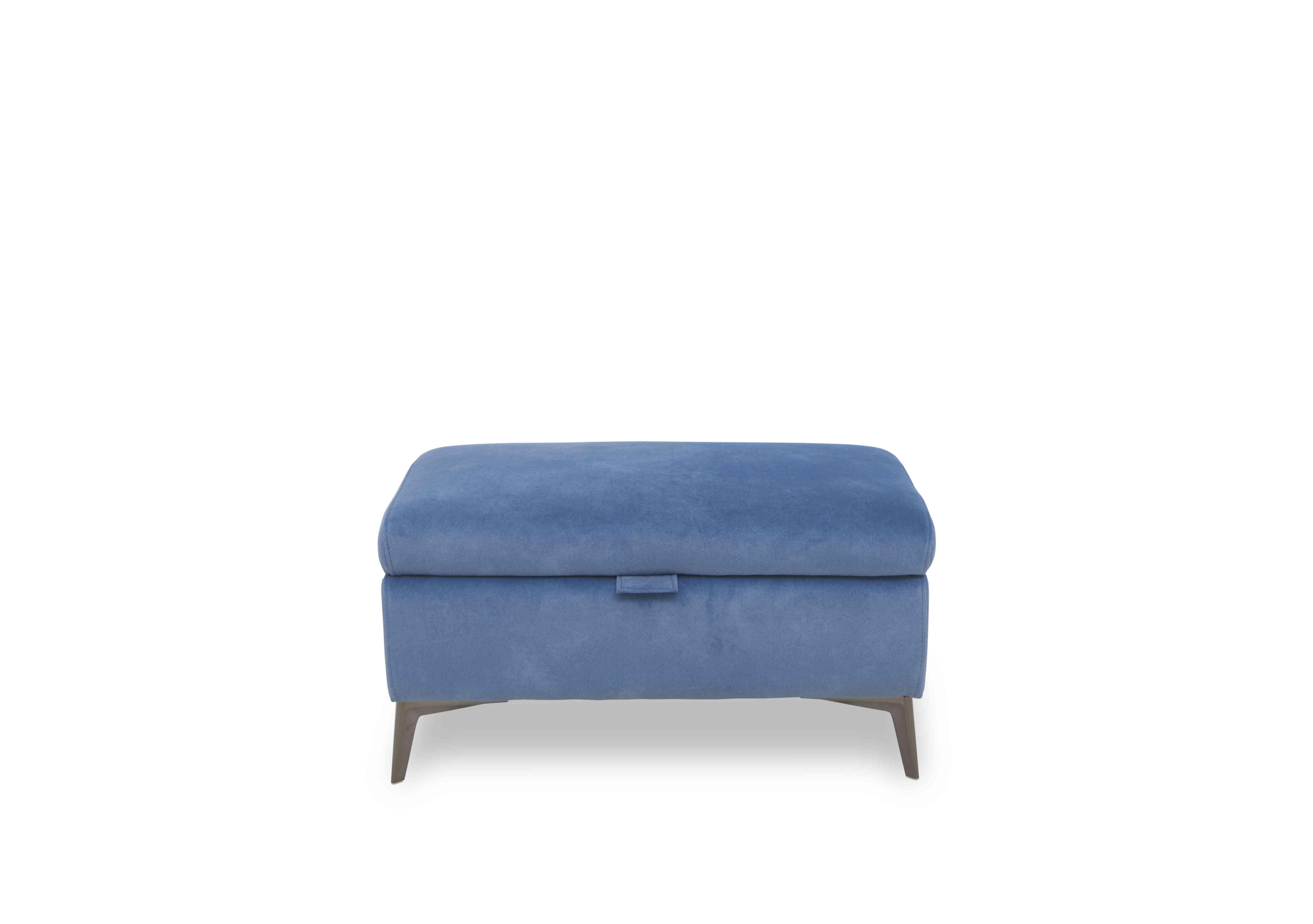 Ezra Fabric Storage Footstool in Dexter 43525 Wave on Furniture Village