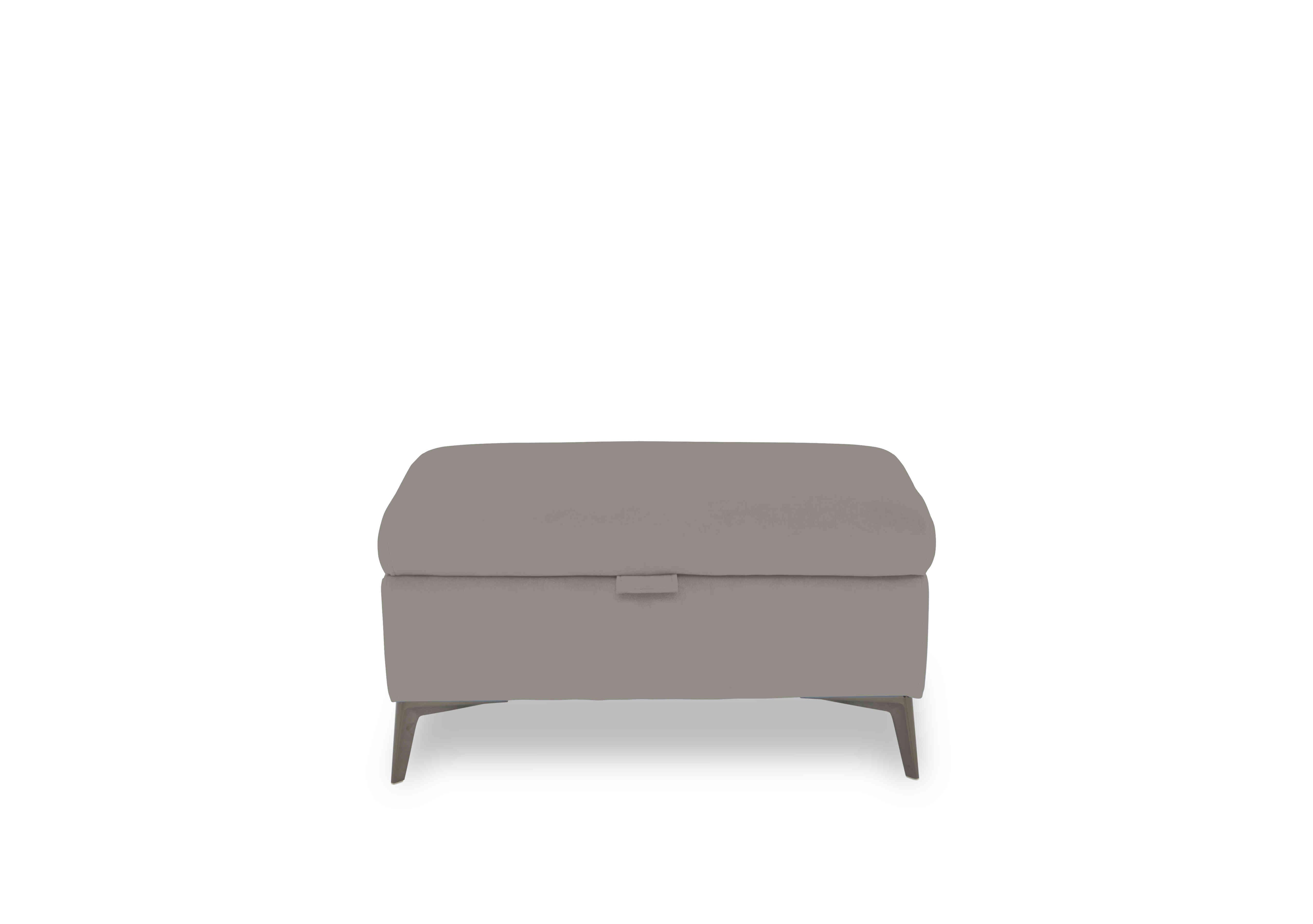Ezra Fabric Storage Footstool in Opulence 51007 Silver on Furniture Village