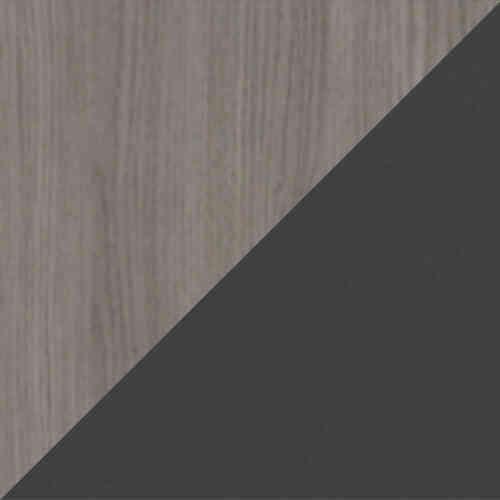 Euston 1 Door Wardrobe in Grey Oak / Graphite Gloss on Furniture Village