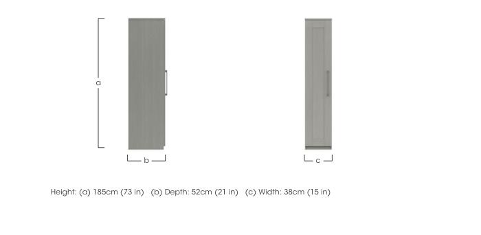 Fenchurch 1 Door Wardrobe in  on Furniture Village
