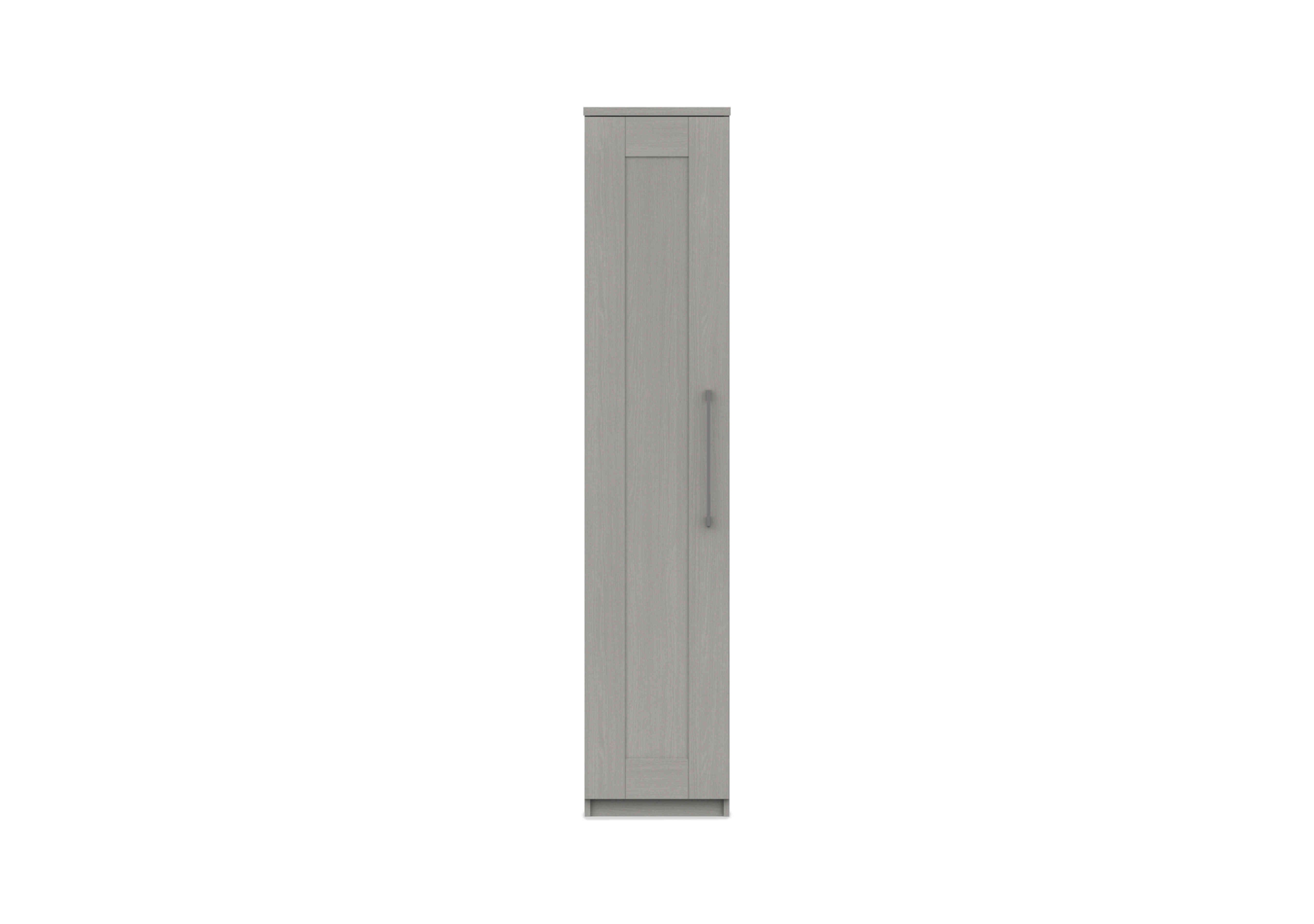 Fenchurch 1 Door Wardrobe in Light Grey on Furniture Village