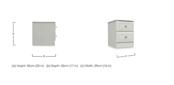 Marylebone 2 Drawer Bedside Cabinet in  on Furniture Village