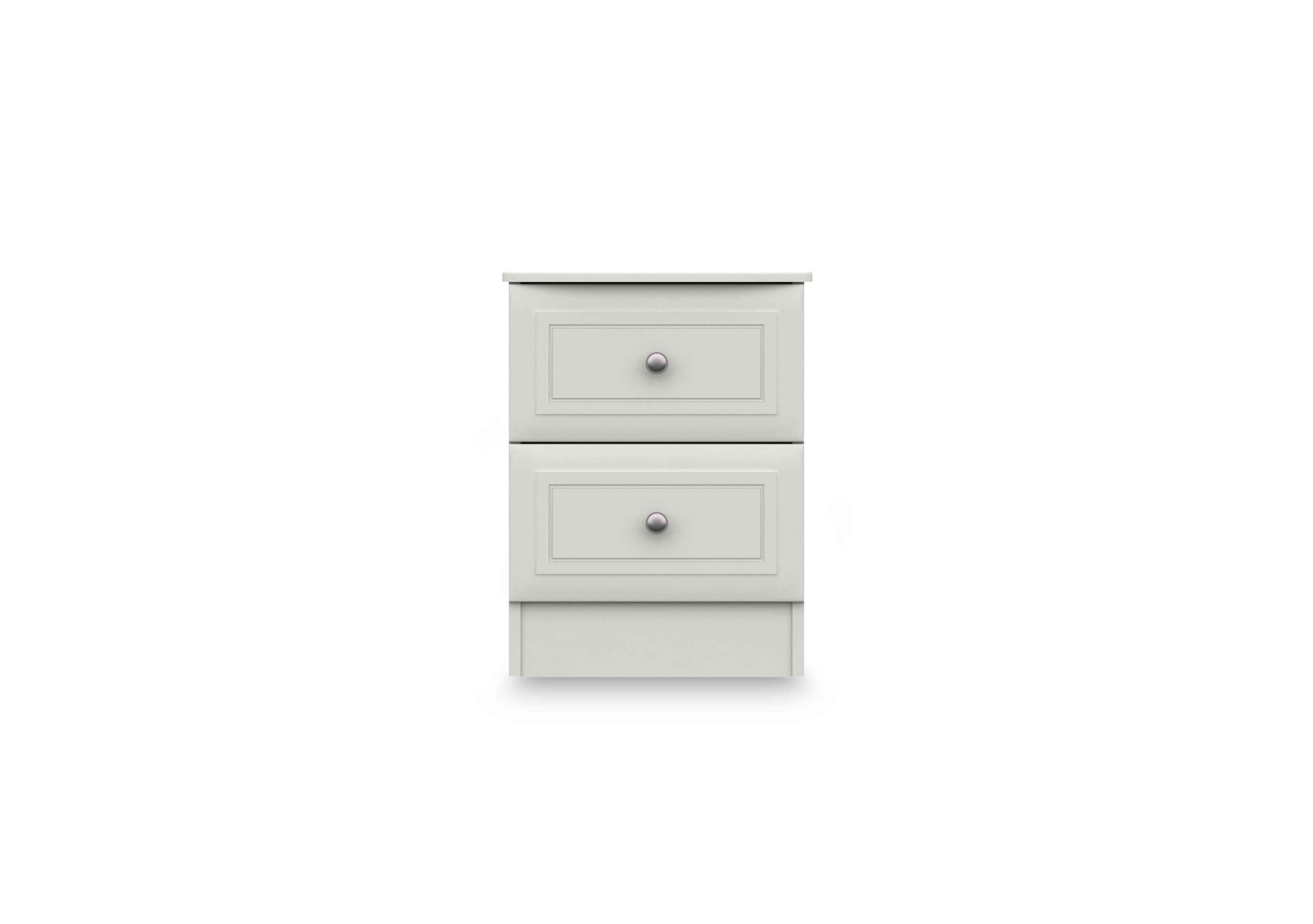 Marylebone 2 Drawer Bedside Cabinet in White on Furniture Village