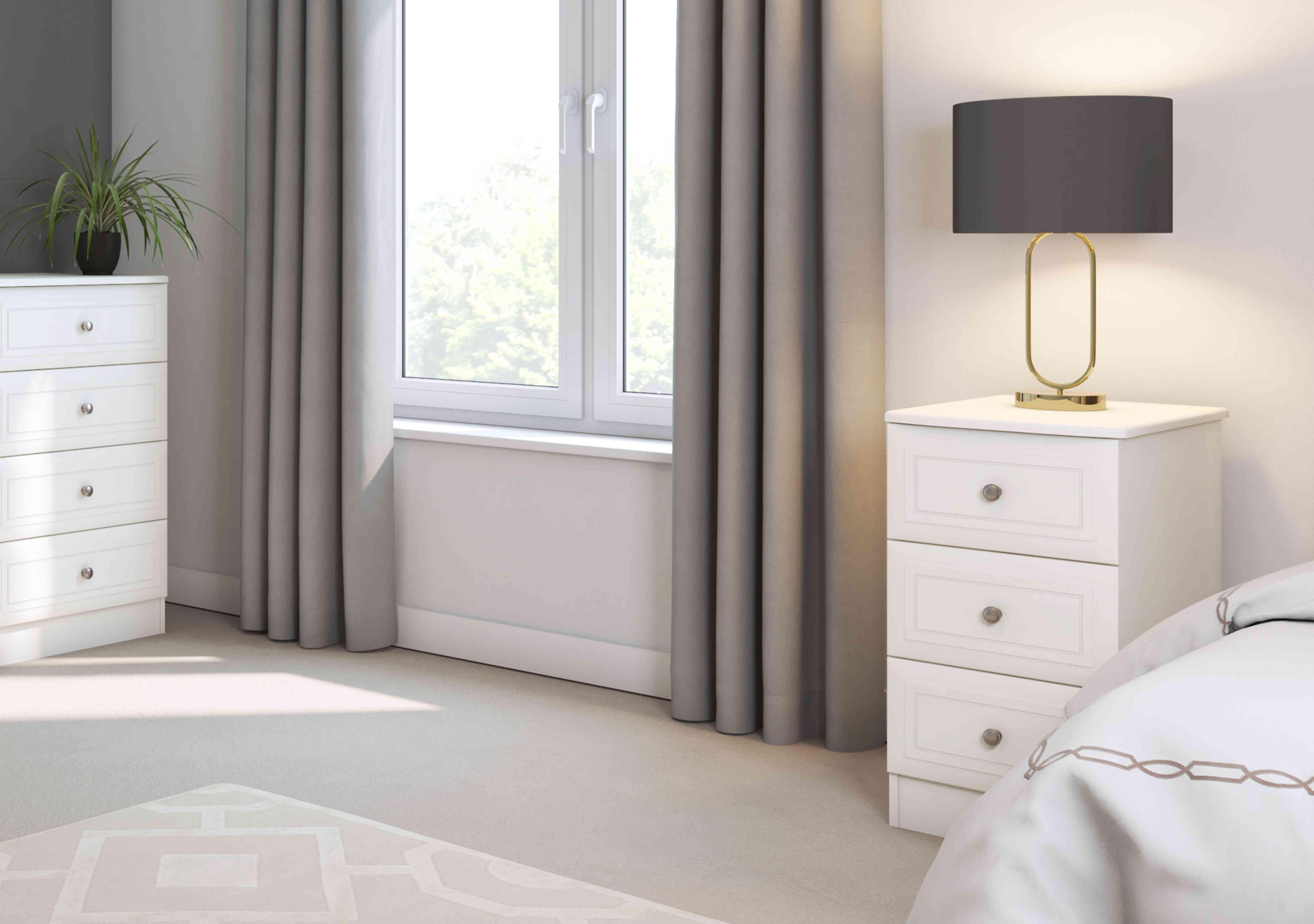 Marylebone 3 Drawer Bedside Cabinet in  on Furniture Village