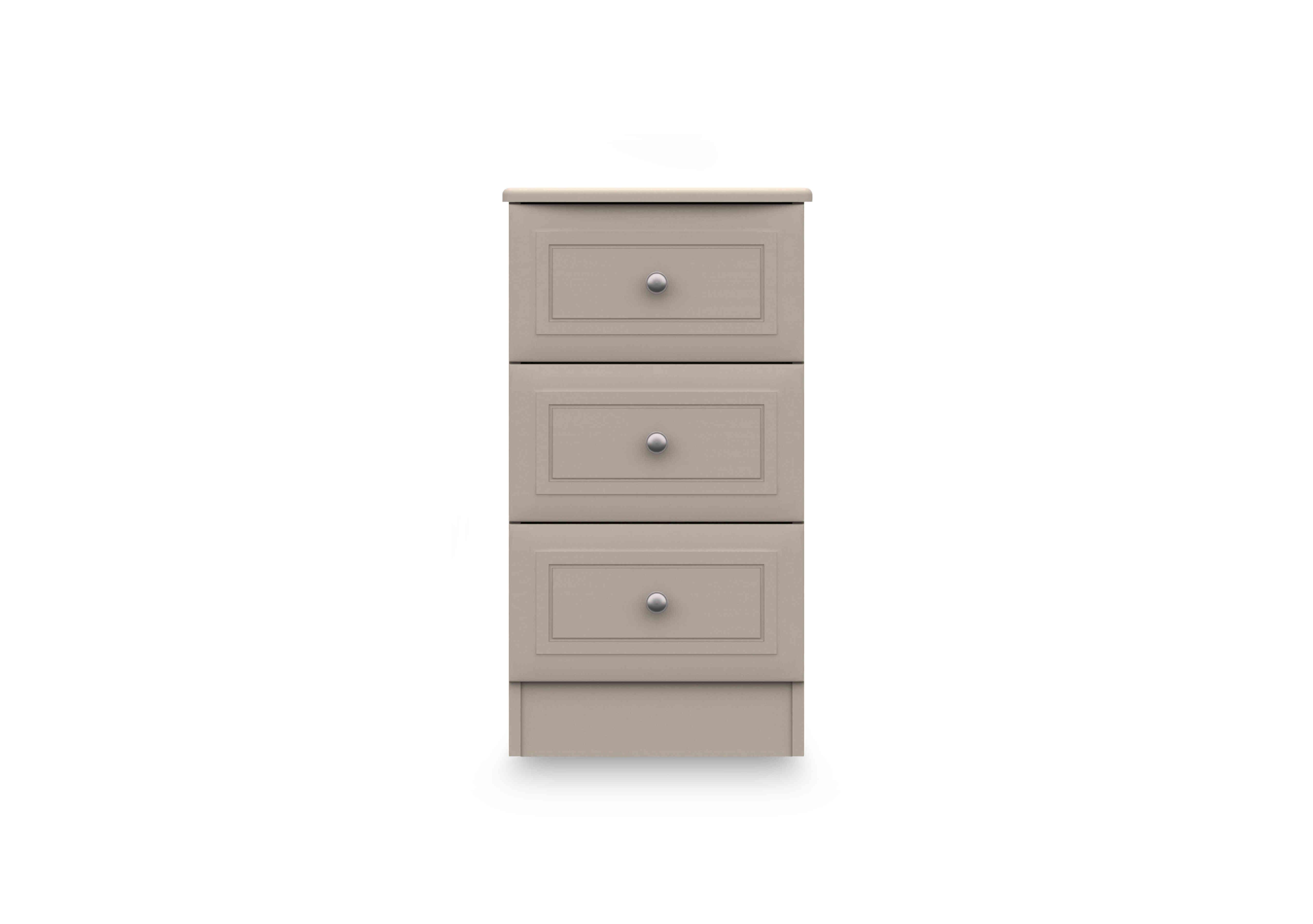 Marylebone 3 Drawer Bedside Cabinet in Fired Earth on Furniture Village