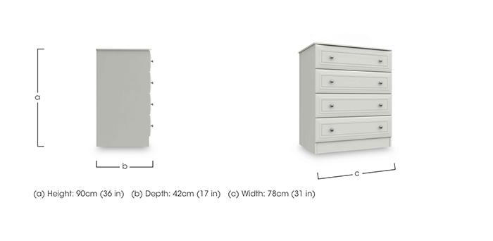 Marylebone 4 Drawer Chest in  on Furniture Village