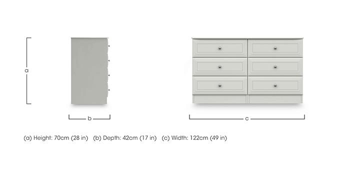 Marylebone 6 Drawer Chest in  on Furniture Village