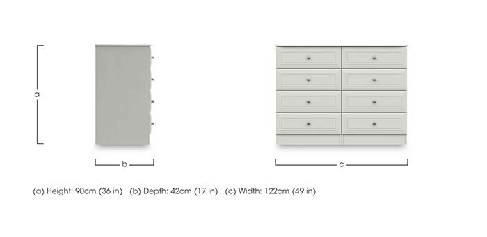 Marylebone 8 Drawer Chest in  on Furniture Village