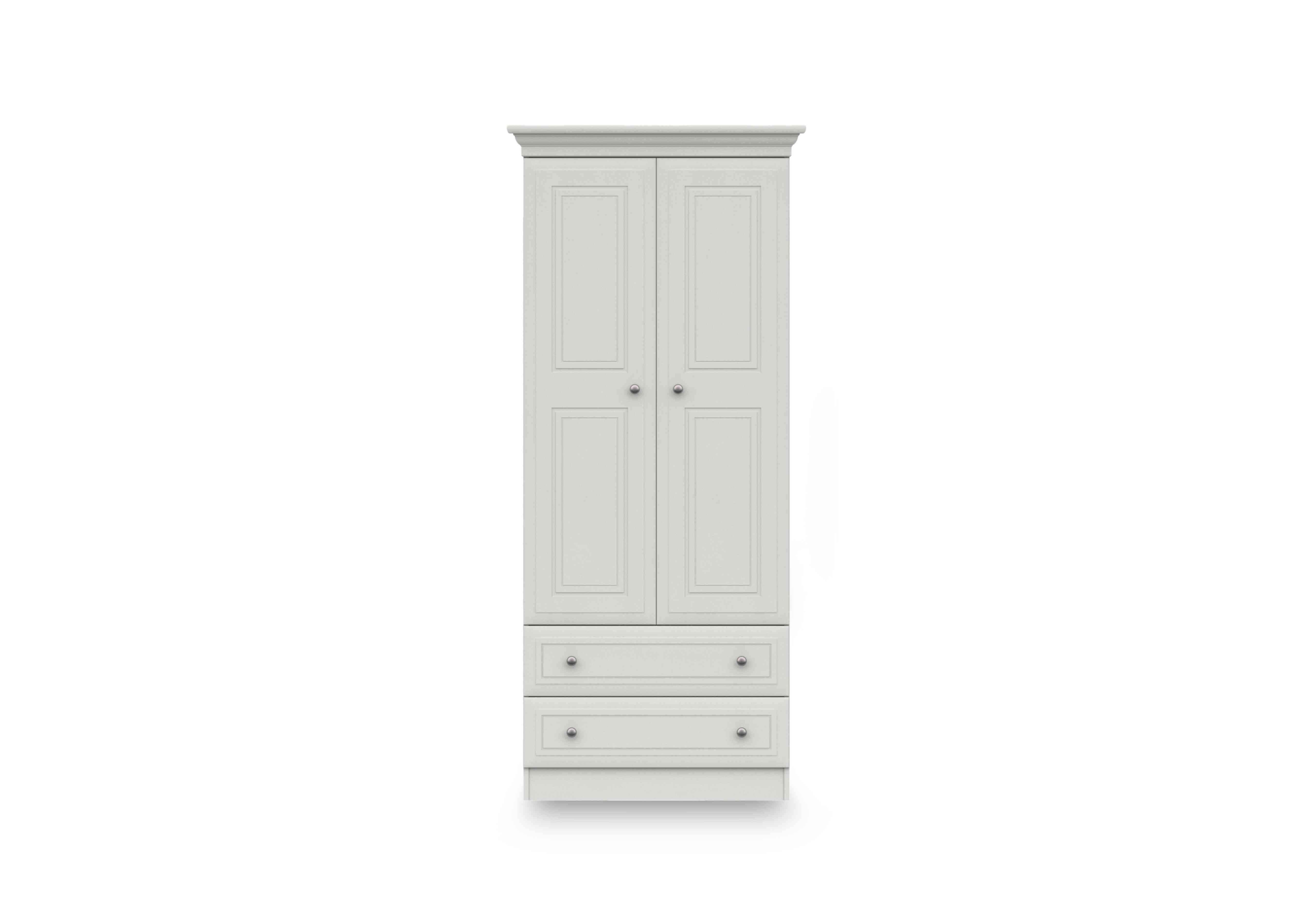 Marylebone 2 Door Combi Wardrobe in White on Furniture Village