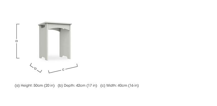 Marylebone Dressing Table Stool in  on Furniture Village