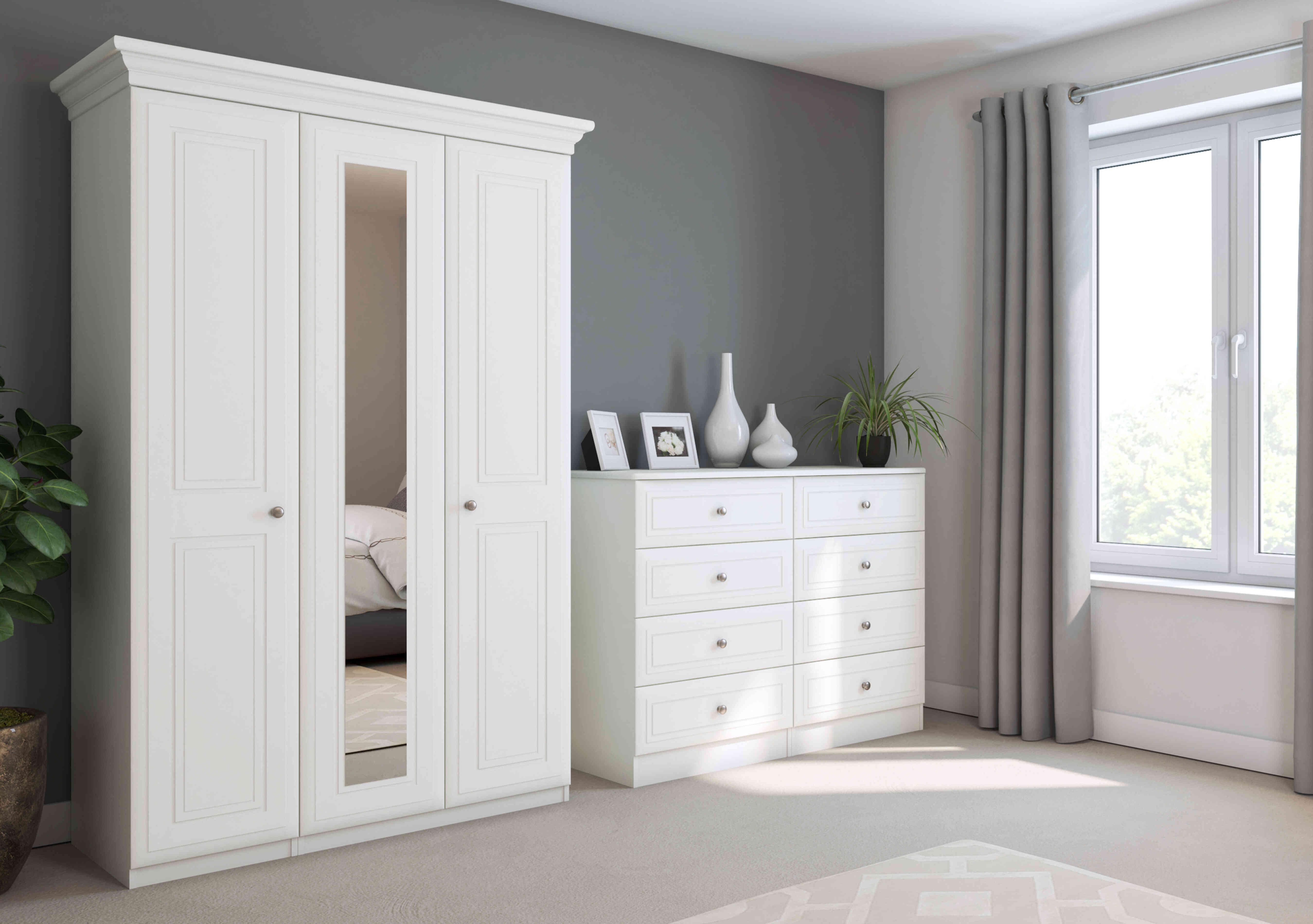 Marylebone 3 Door Wardrobe with Mirror Door in  on Furniture Village