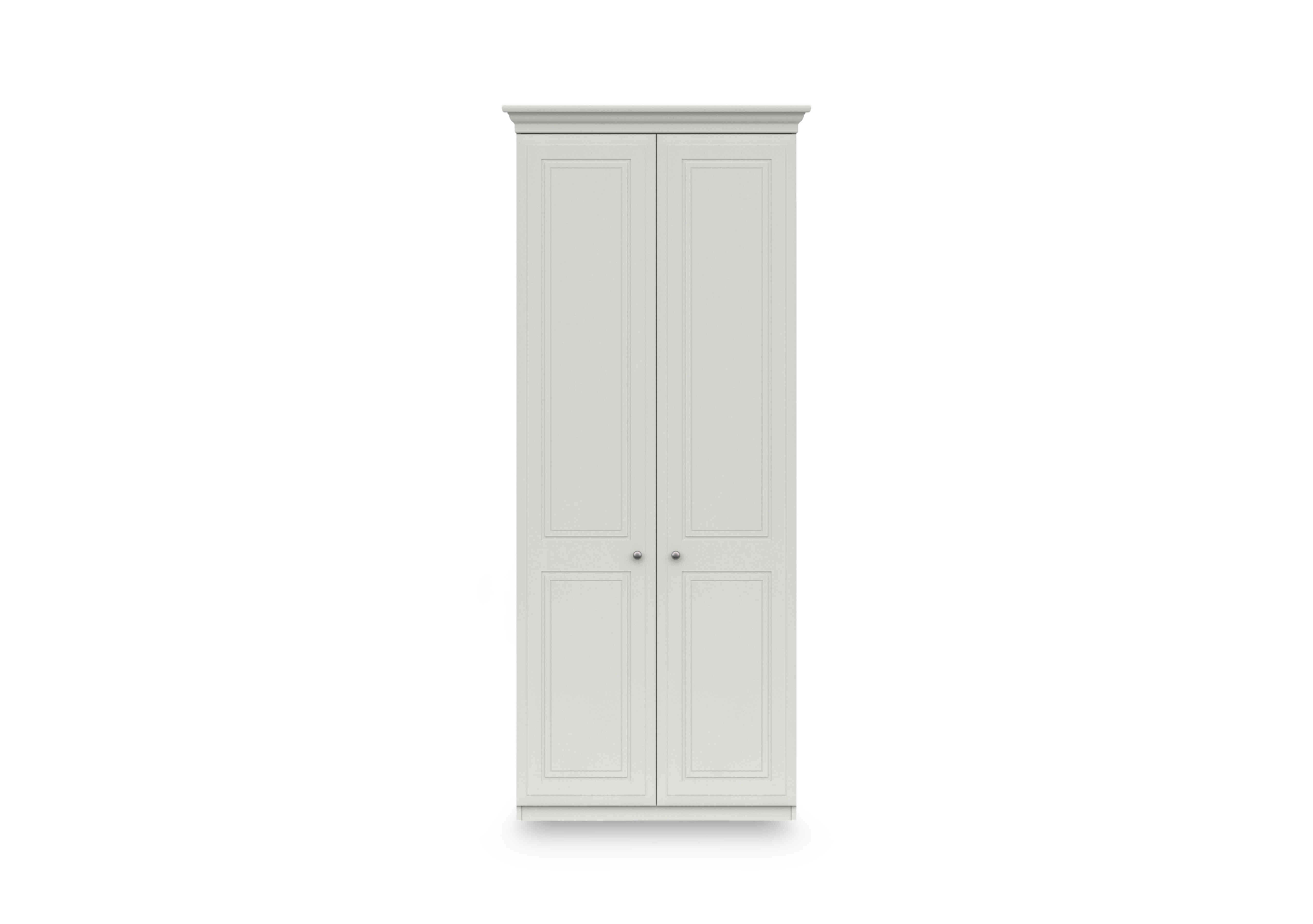 Marylebone Tall 2 Door Wardrobe in White on Furniture Village