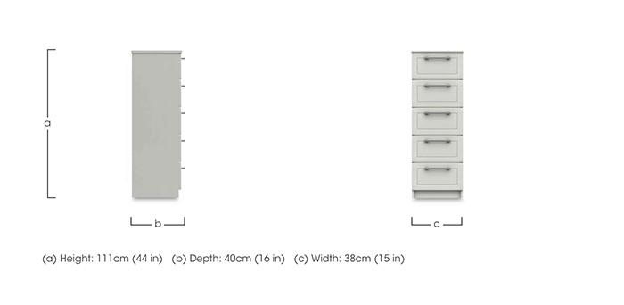 Bexley 5 Drawer Tall Boy in  on Furniture Village