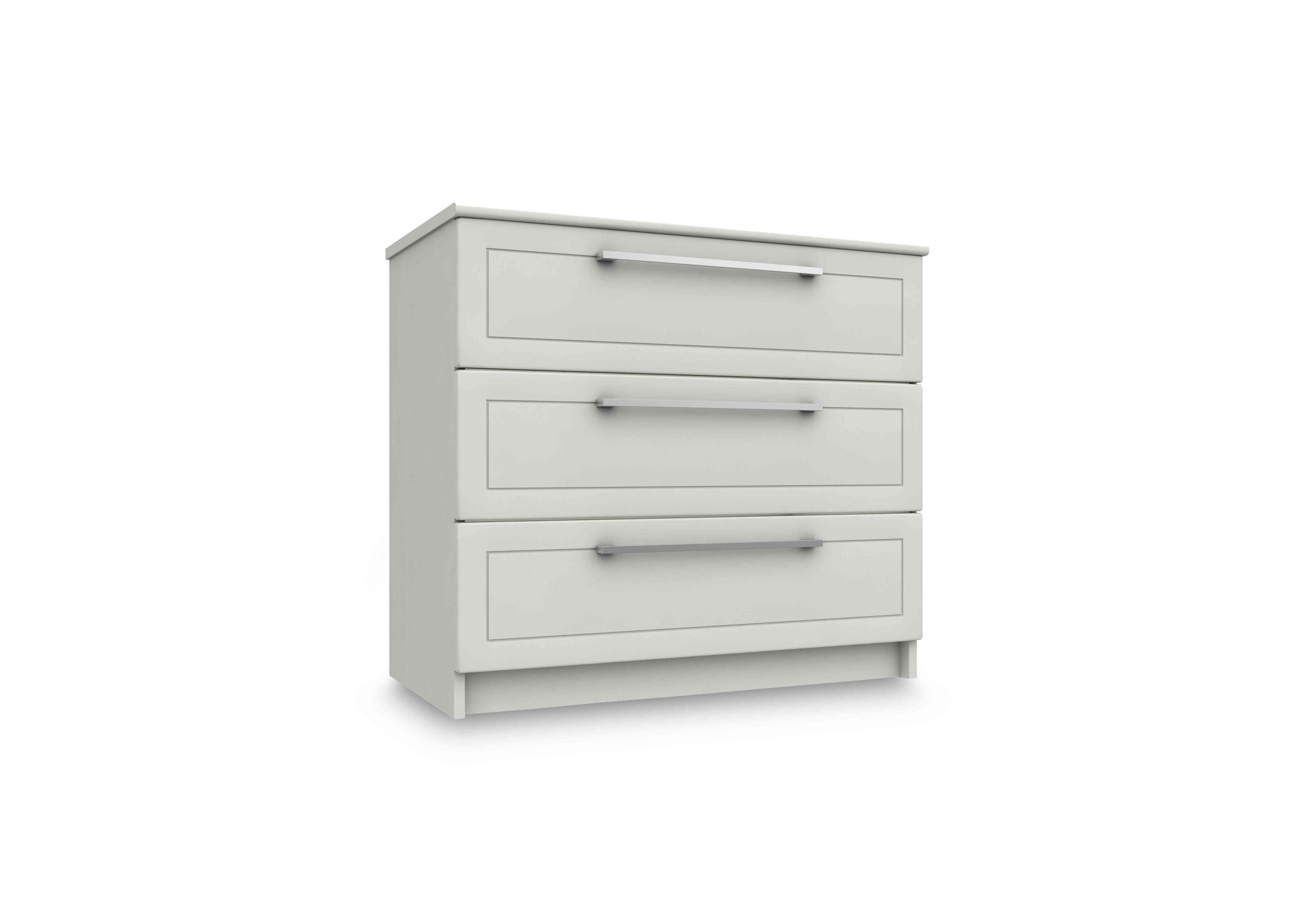 Bexley 3 Drawer Chest in White Gloss on Furniture Village