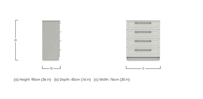 Bexley 4 Drawer Chest in  on Furniture Village