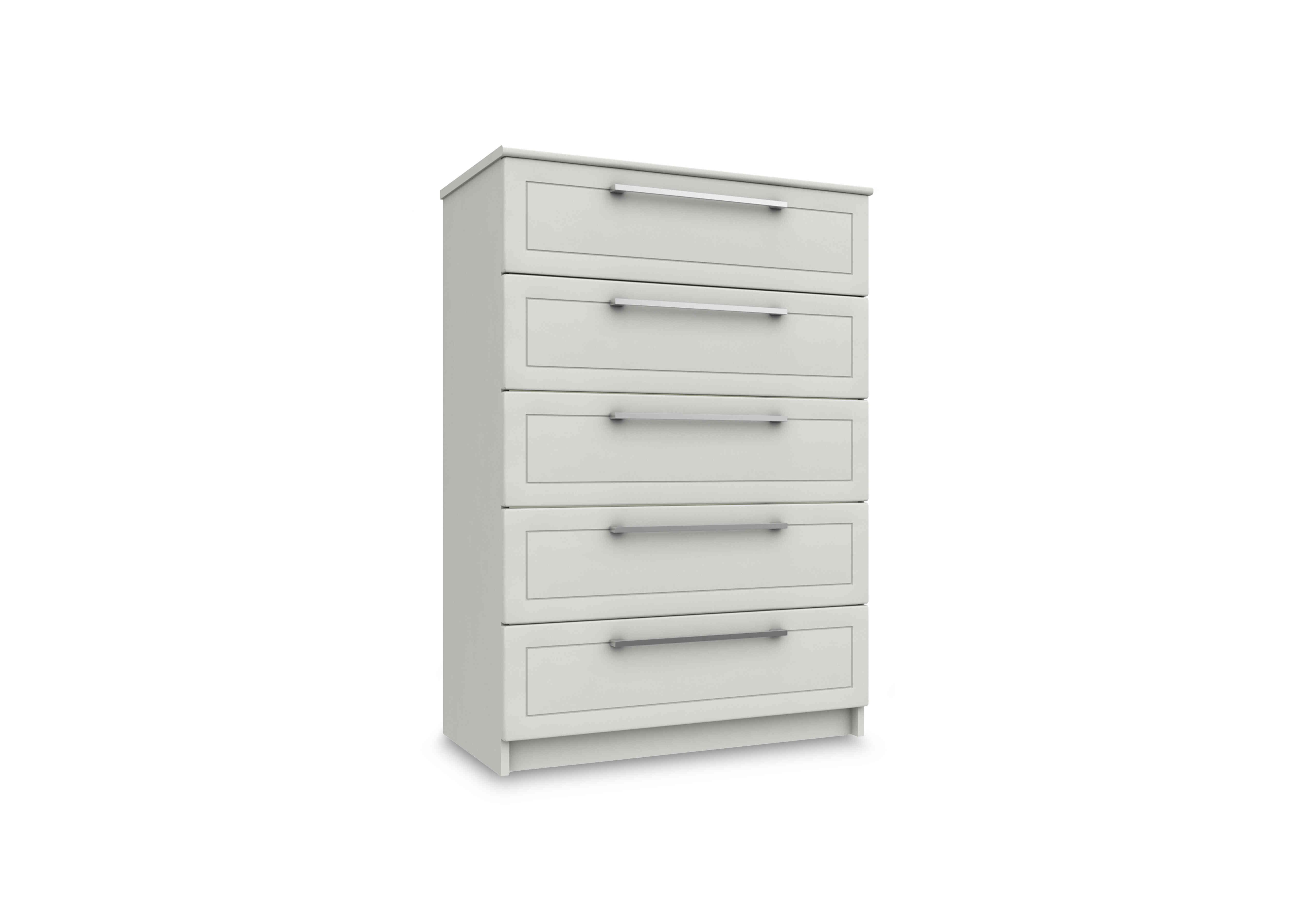 Bexley 5 Drawer Chest in White Gloss on Furniture Village