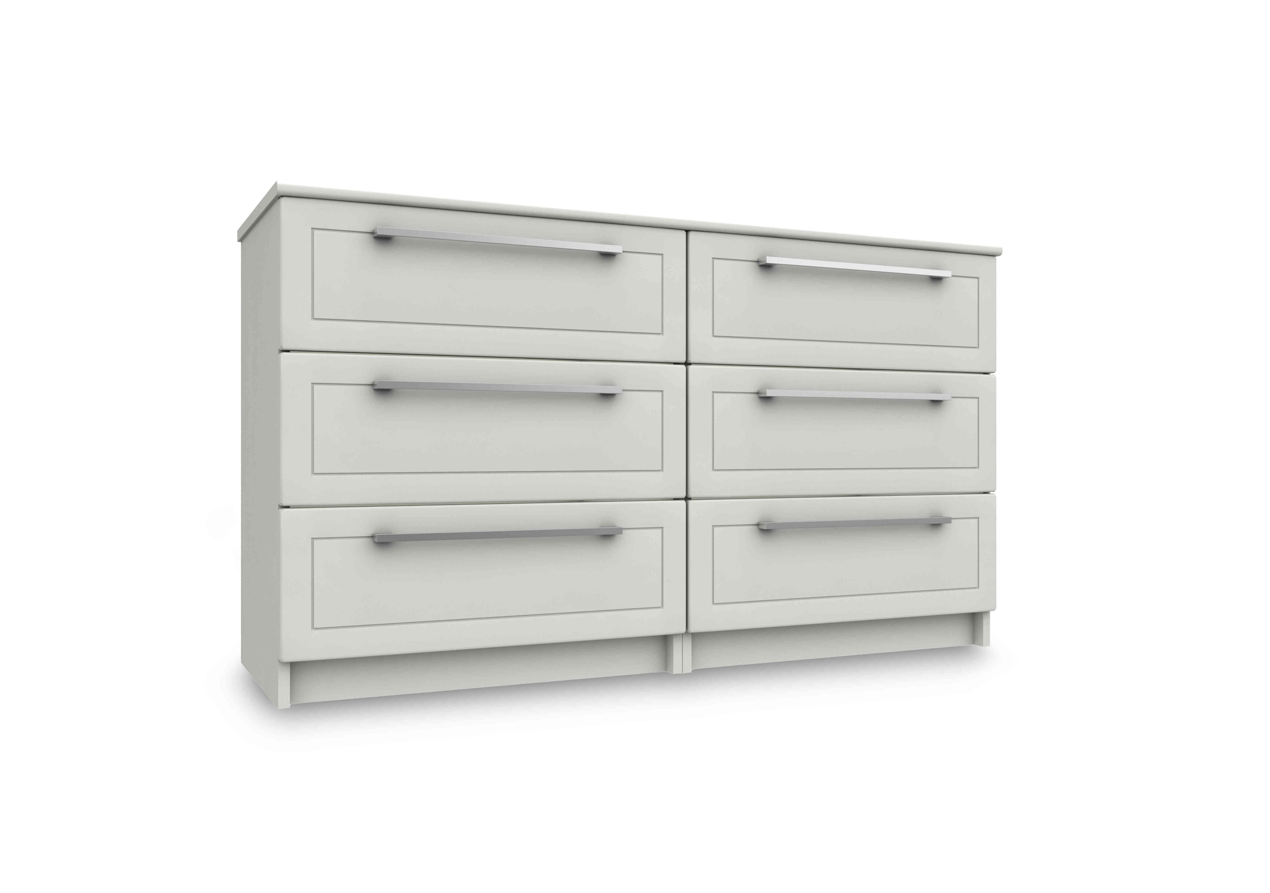 Bexley 6 Drawer Chest in White Gloss on Furniture Village