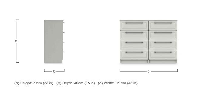 Bexley 8 Drawer Chest in  on Furniture Village