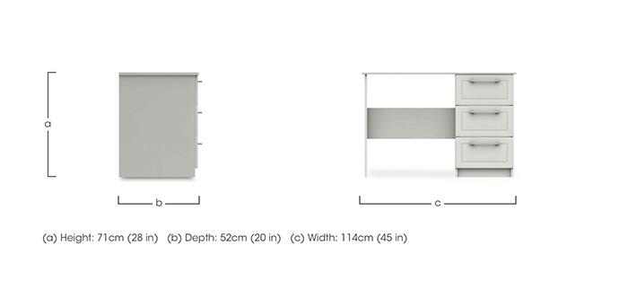 Bexley 3 Drawer Dressing Table in  on Furniture Village