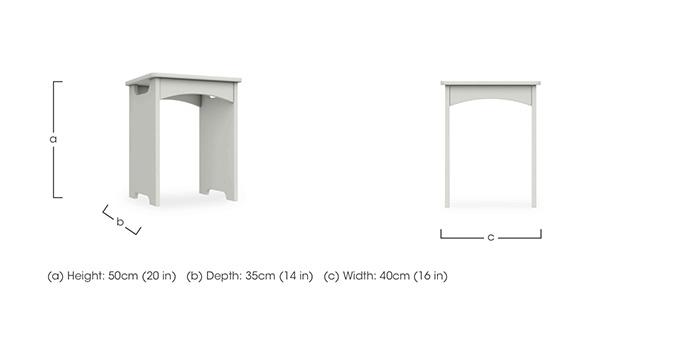 Bexley Dressing Table Stool in  on Furniture Village