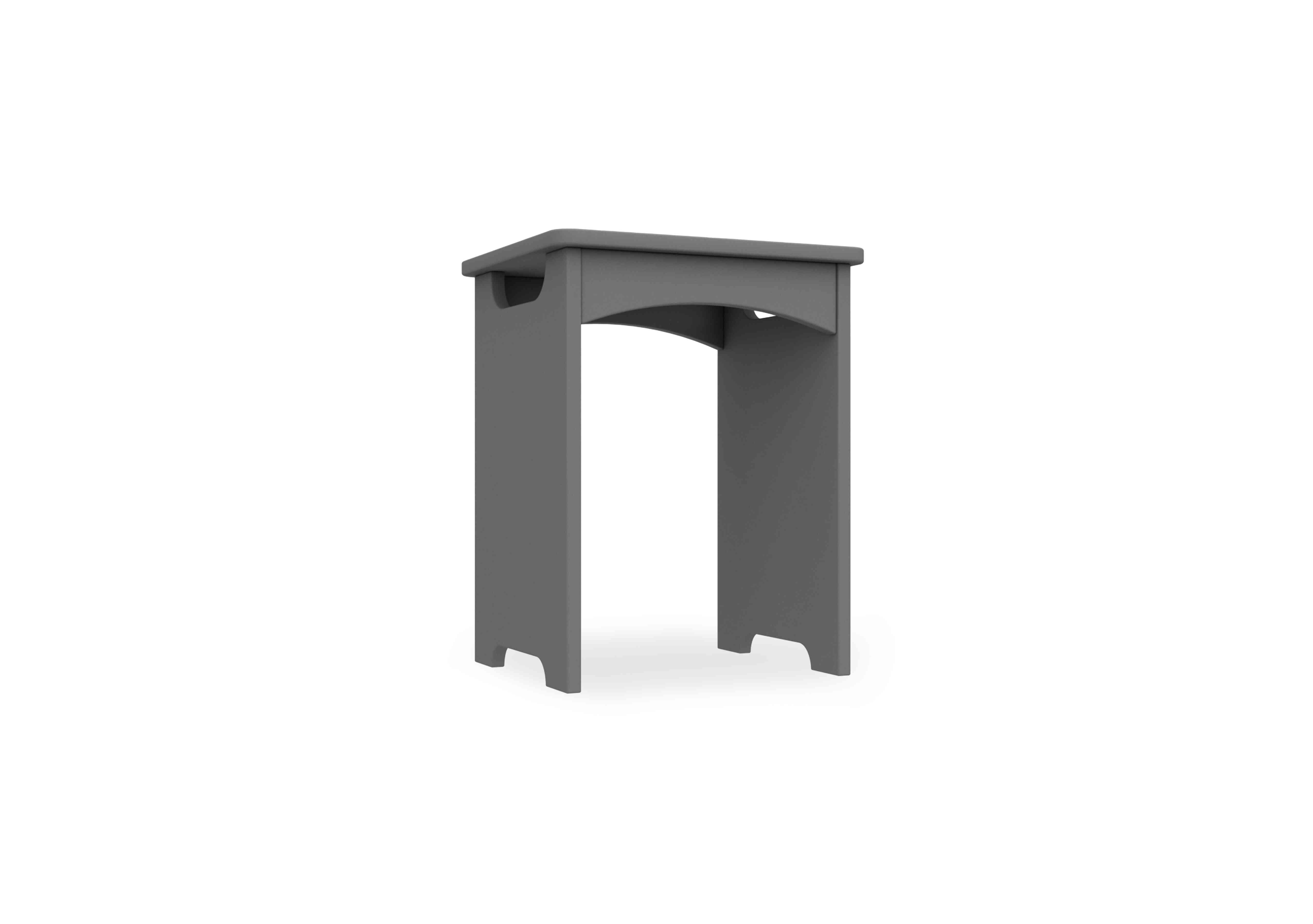 Bexley Dressing Table Stool in Dust Grey Gloss on Furniture Village