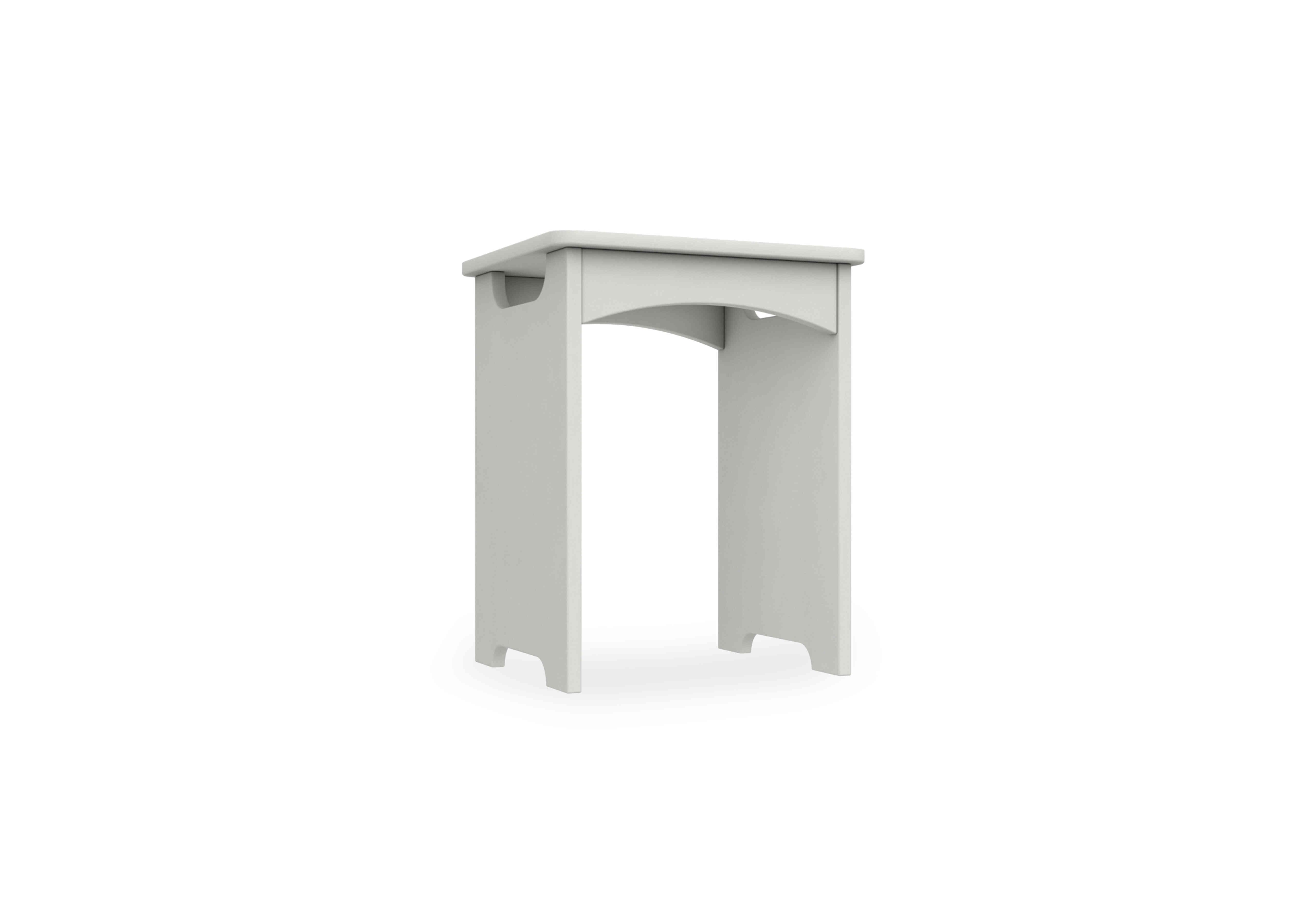 Bexley Dressing Table Stool in White Gloss on Furniture Village