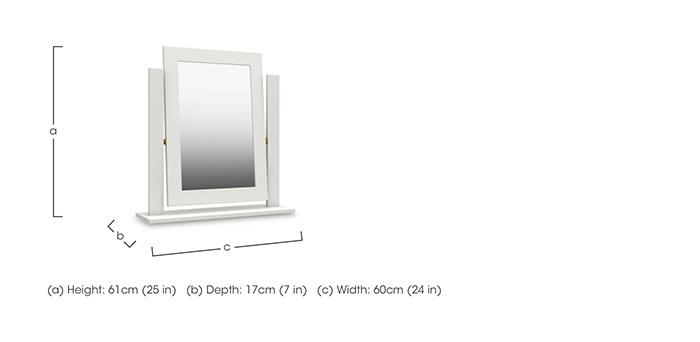 Bexley Dressing Table Mirror in  on Furniture Village
