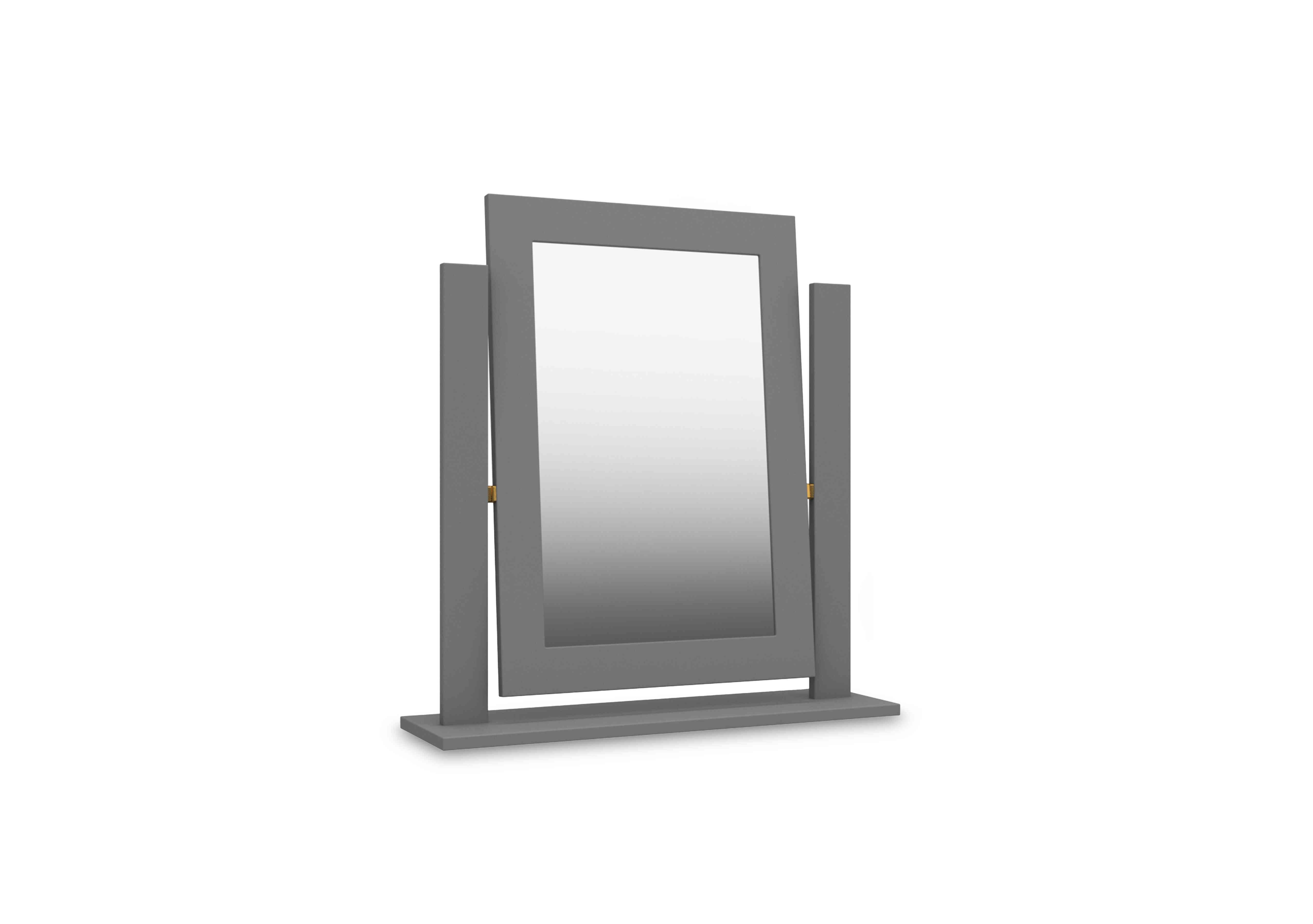 Bexley Dressing Table Mirror in Dust Grey Gloss on Furniture Village