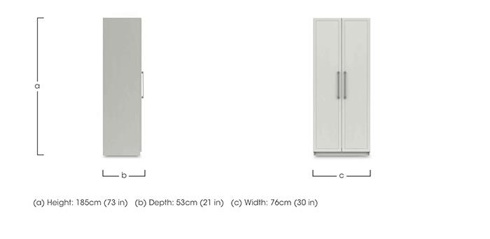 Bexley 2 Door Wardrobe in  on Furniture Village