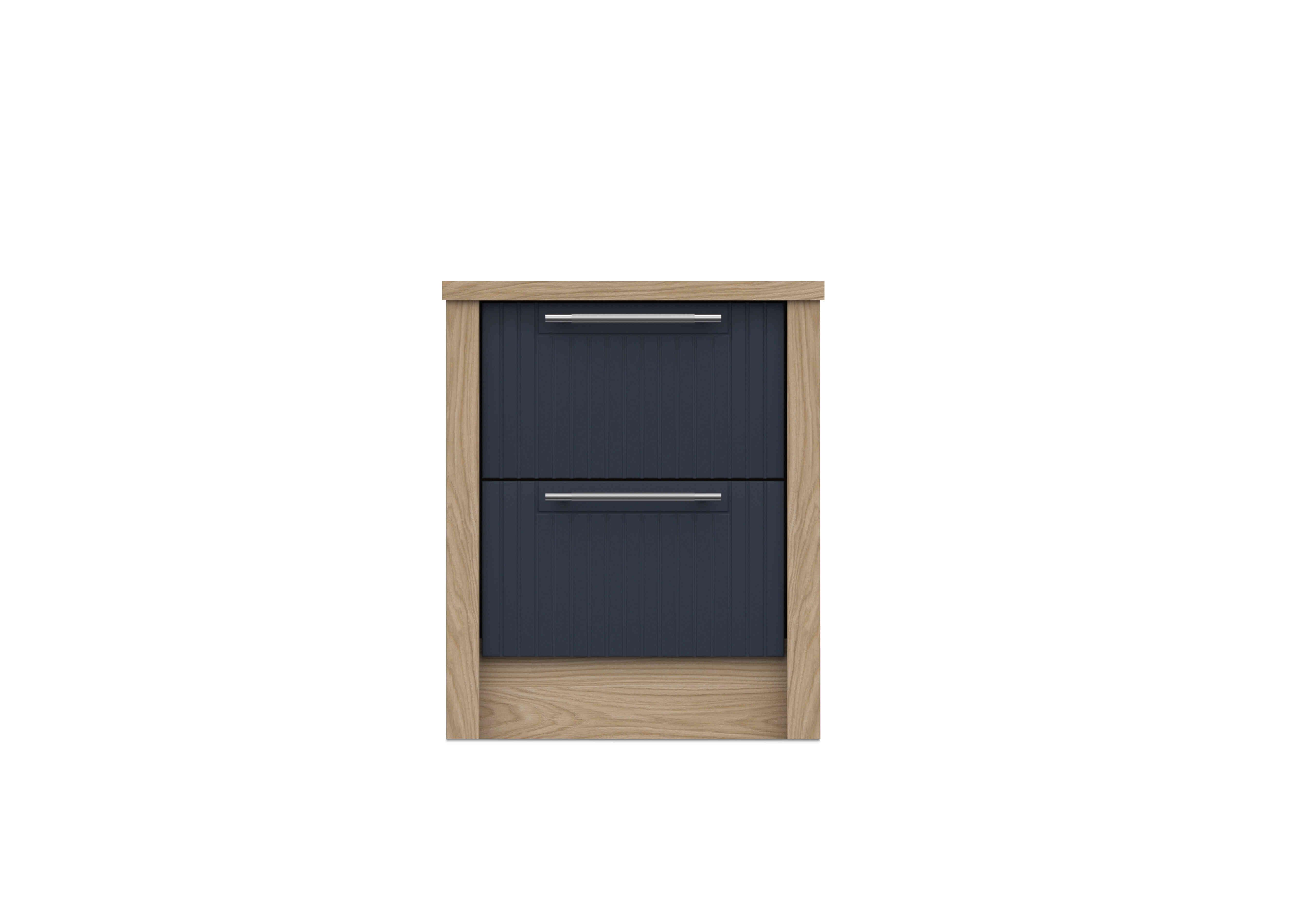 Chelsea 2 Drawer Bedside Cabinet in Royal Blue on Furniture Village