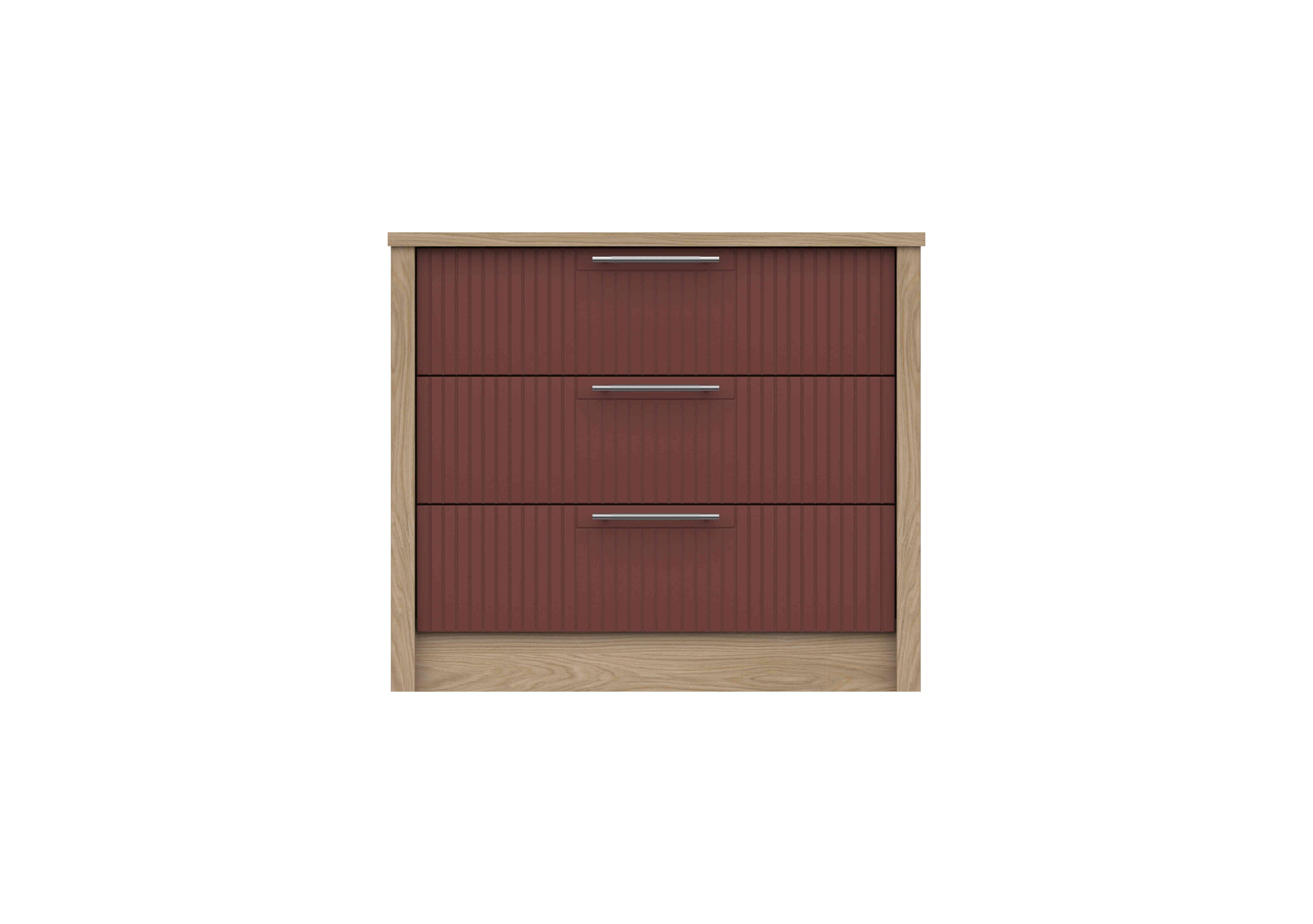 Chelsea 3 Drawer Chest in Rouge on Furniture Village