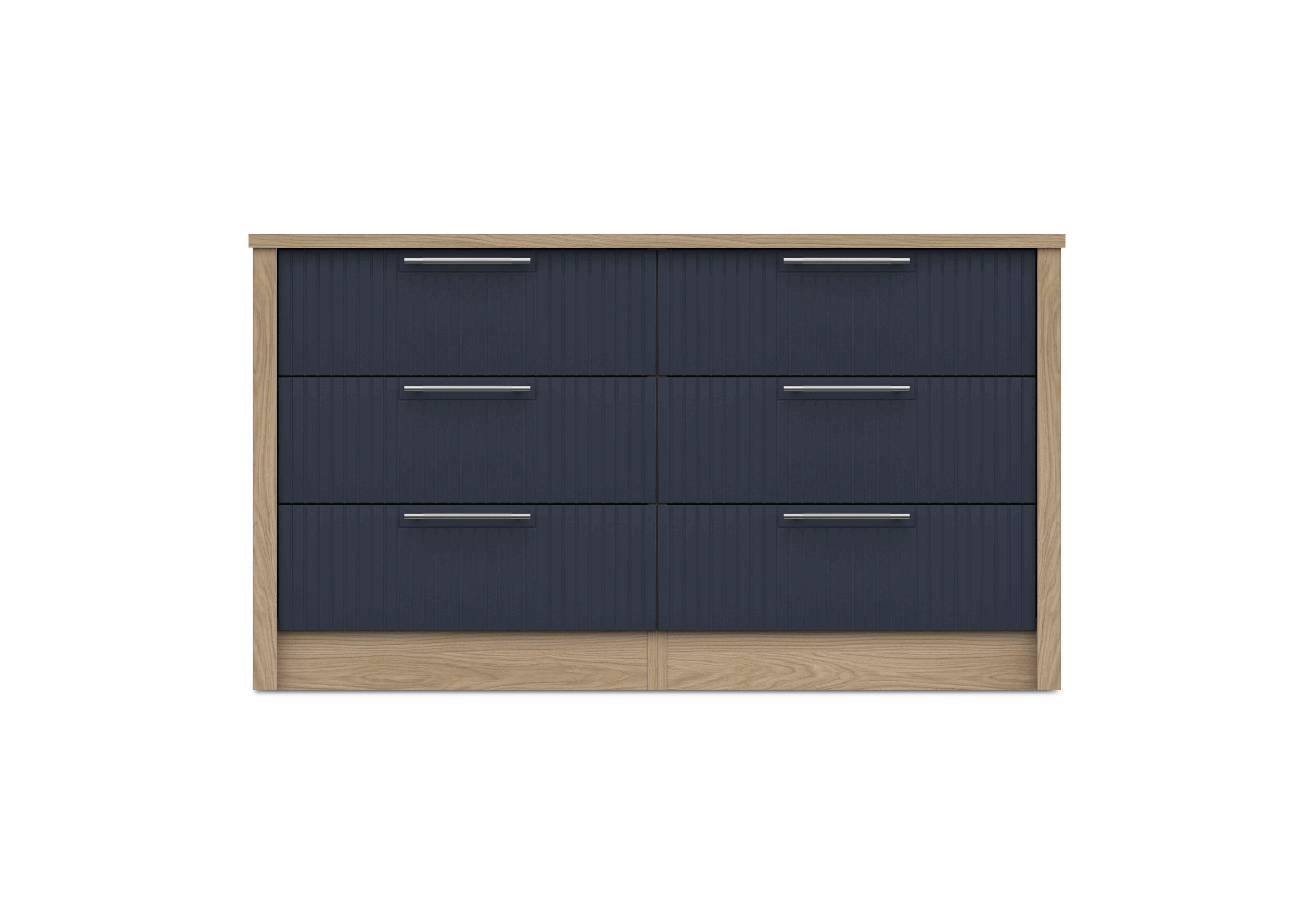 Chelsea 6 Drawer Wide Chest in Royal Blue on Furniture Village