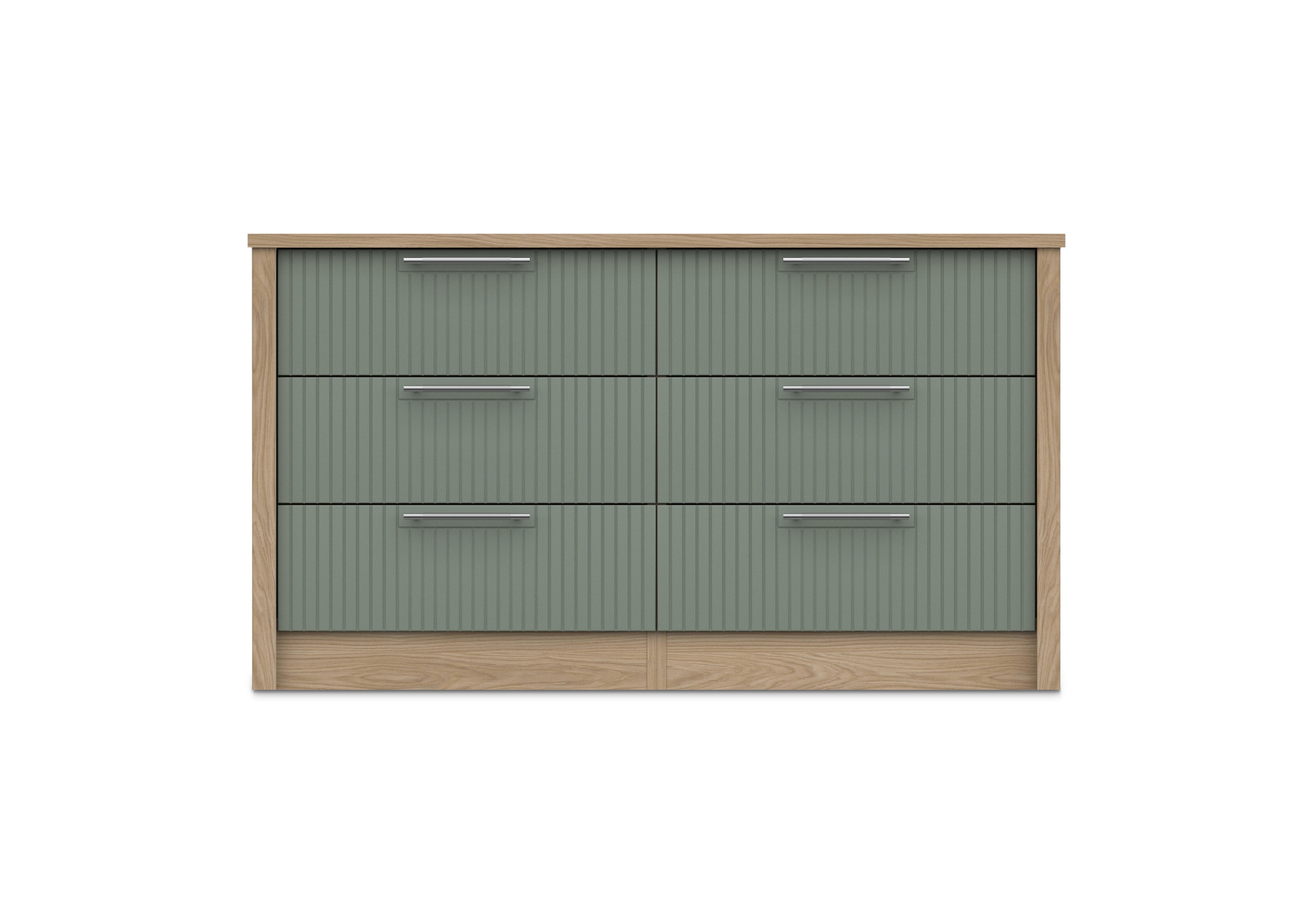 Chelsea 6 Drawer Wide Chest in Soft Fern on Furniture Village