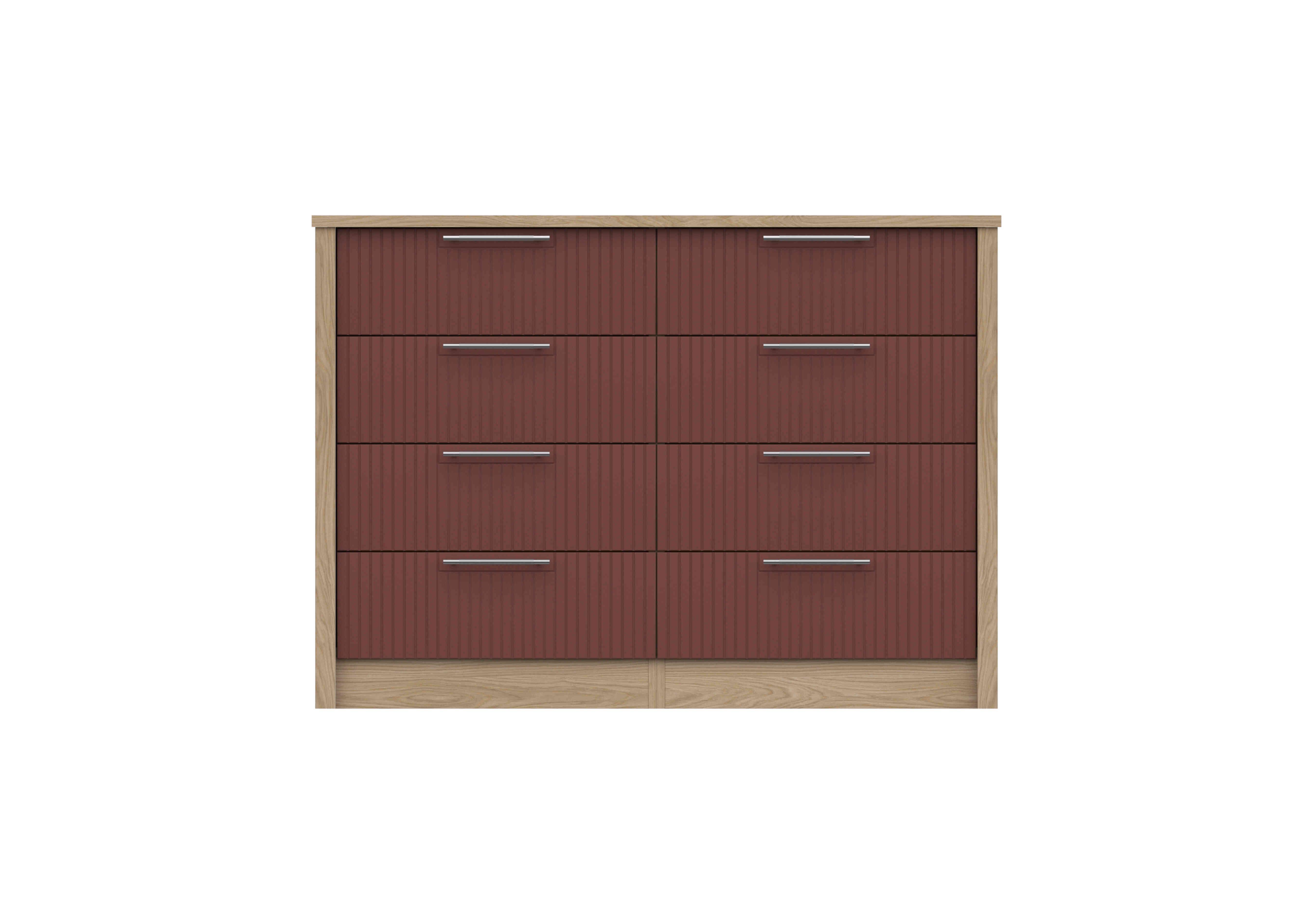 Chelsea 8 Drawer Wide Chest in Rouge on Furniture Village