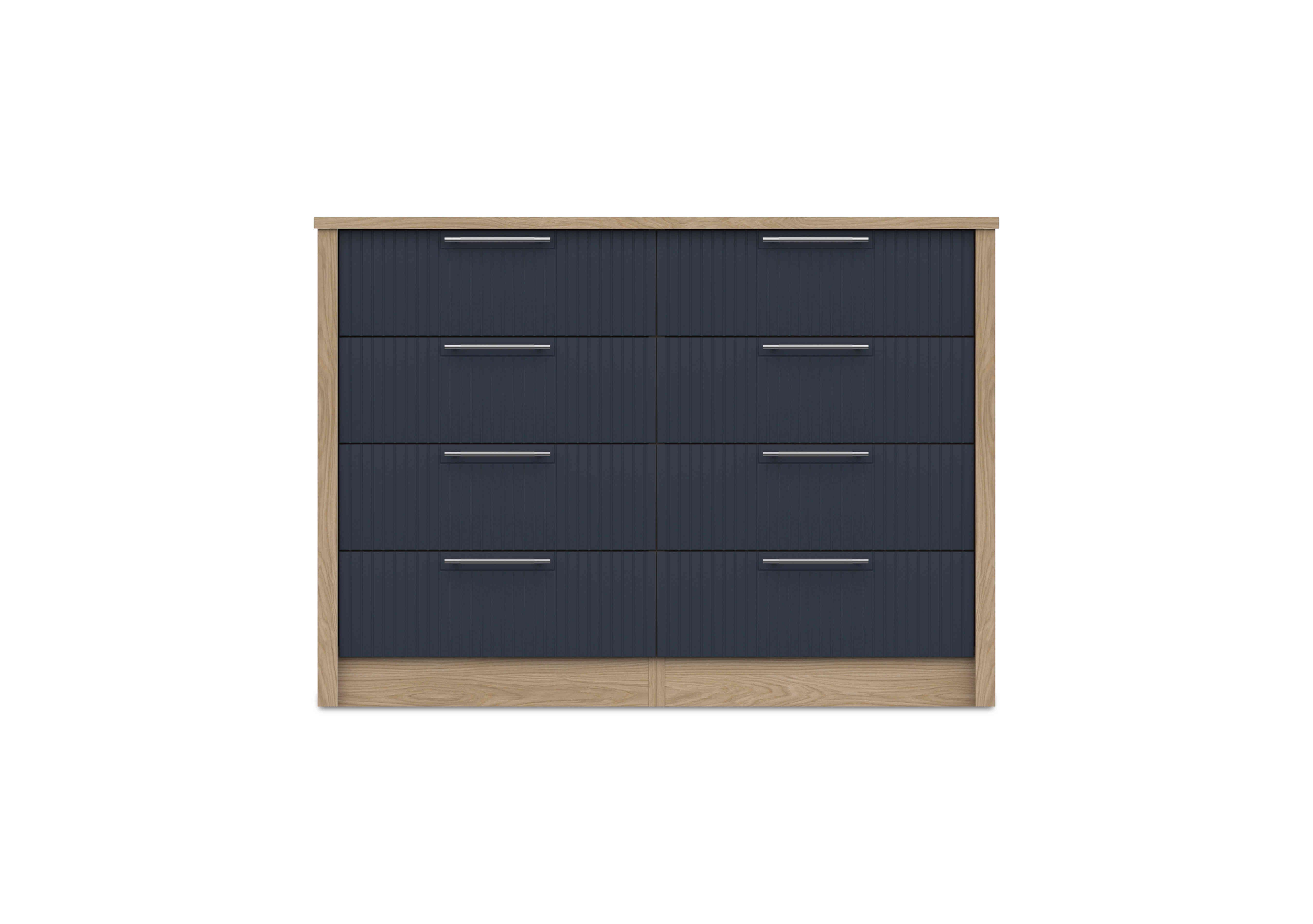 Chelsea 8 Drawer Wide Chest in Royal Blue on Furniture Village
