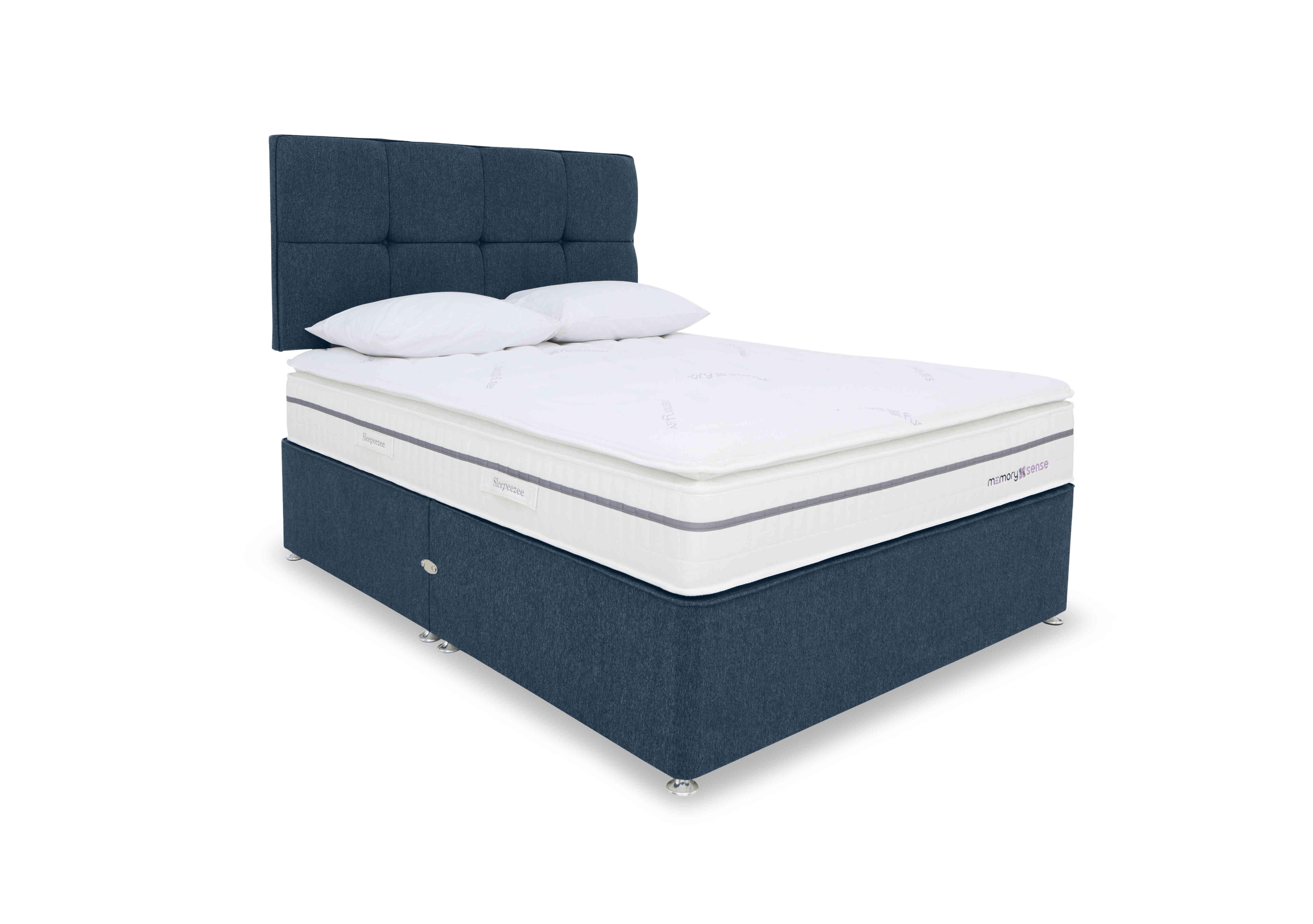 Memory Sense 2300 Divan Set in Queens Denim on Furniture Village