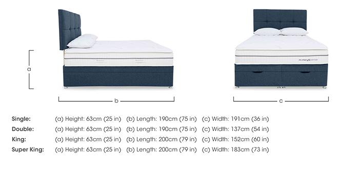 Memory Sense 2300 End Ottoman Divan Set in  on Furniture Village