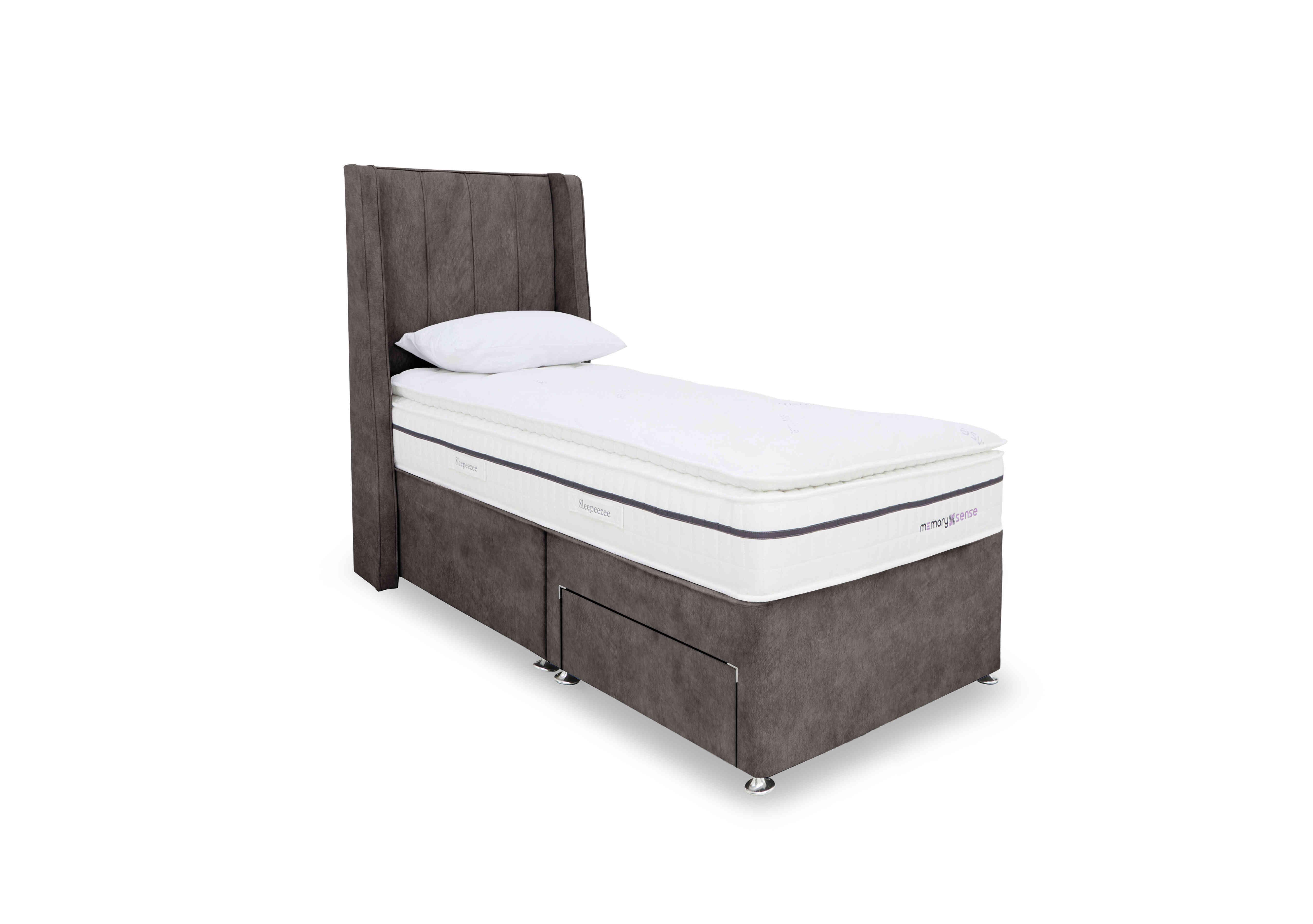 Memory Sense 2800 Divan Set in Dapple Mink on Furniture Village