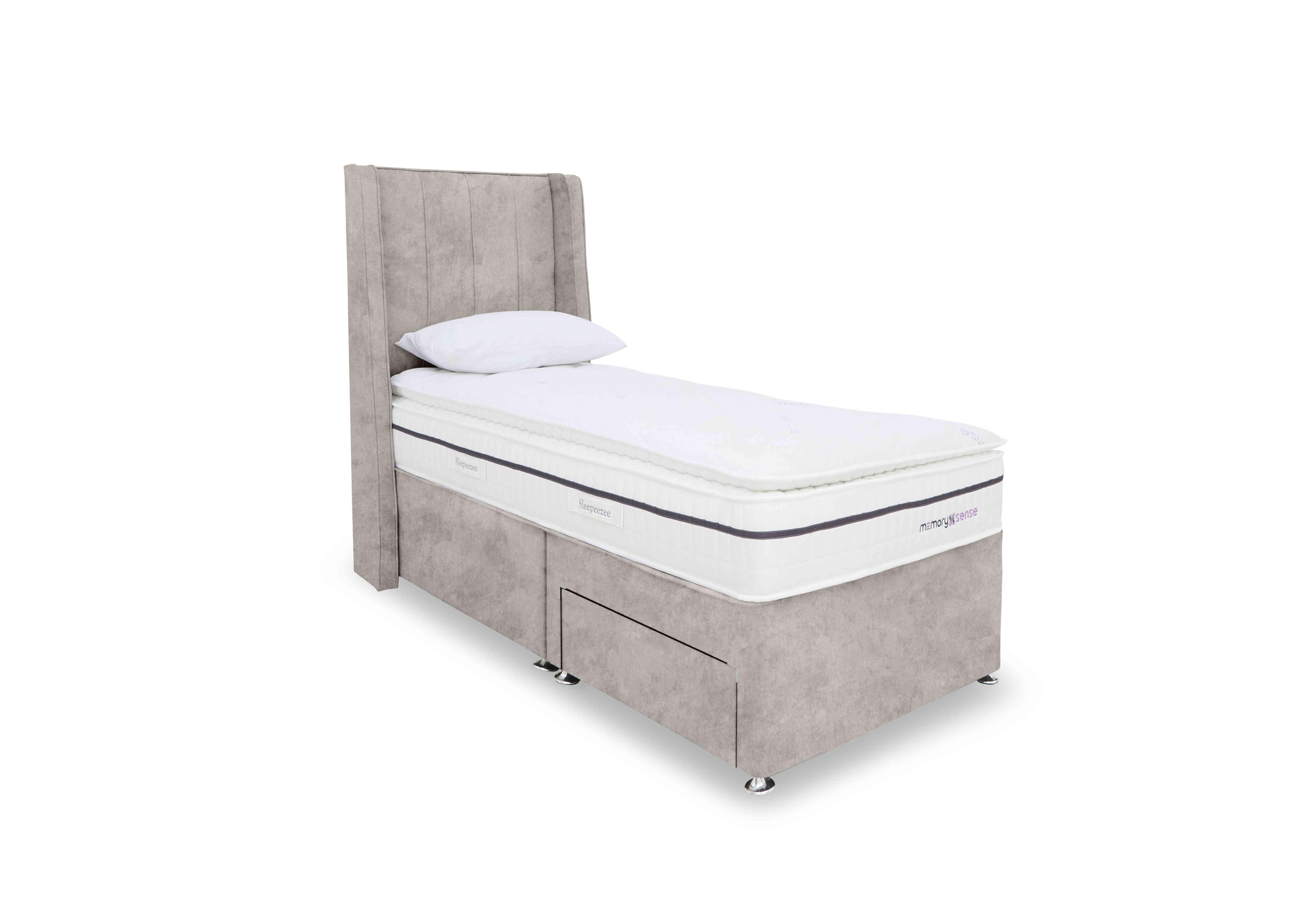 Memory Sense 2800 Divan Set in Daytona Stone on Furniture Village