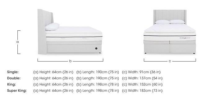 Memory Sense 2800 Power Ottoman Divan Set in  on Furniture Village